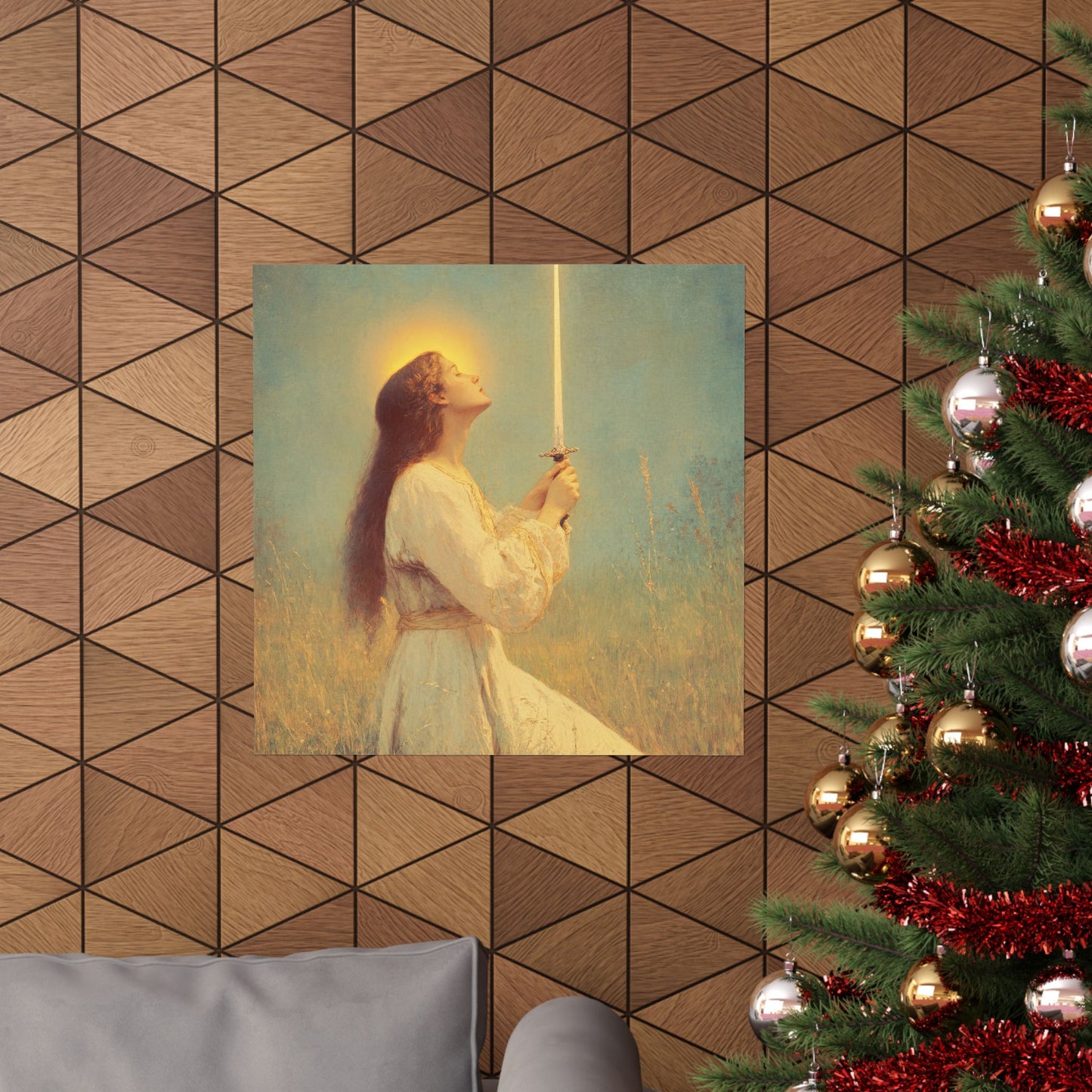 Saint Joan of Arc - Sanctified Souls Print - Multiple Sizes - Premium Posters - Catholic Art - Christian Home Decor Artwork