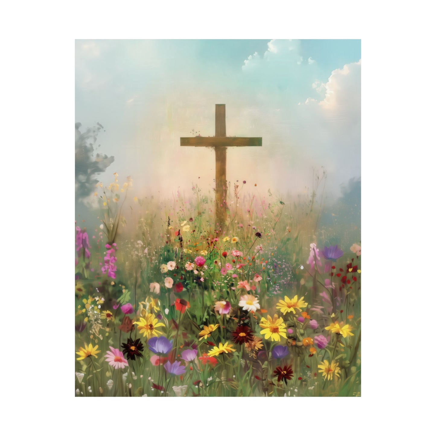 The Cross That Called the Earth to Life - Sanctified Souls Print - Multiple Sizes - Premium Matte Vertical Posters
