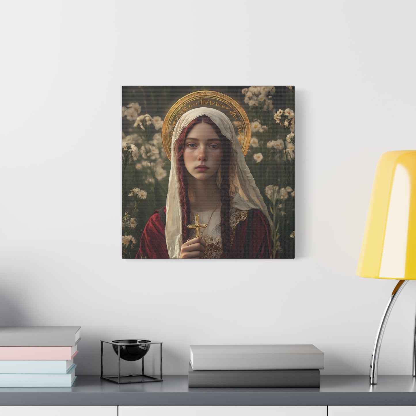 Saint Hilaria - Gallery Wrapped Canvas - Print - Religious Art for your Home - Catholic Art