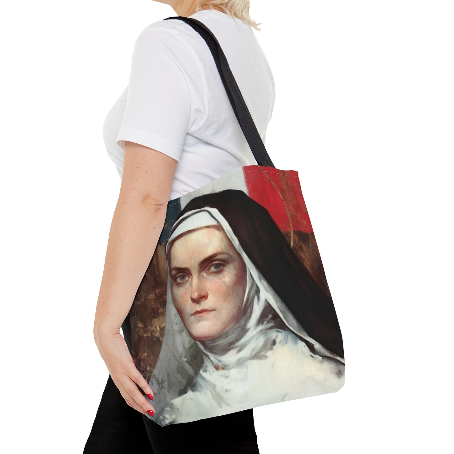 Saint Jeanne-Antide Thouret Tote Bag - Large Medium Small Faith Art Bag - Catholic Faith Purse - Religious - Prayer Bag - Devotional Purse