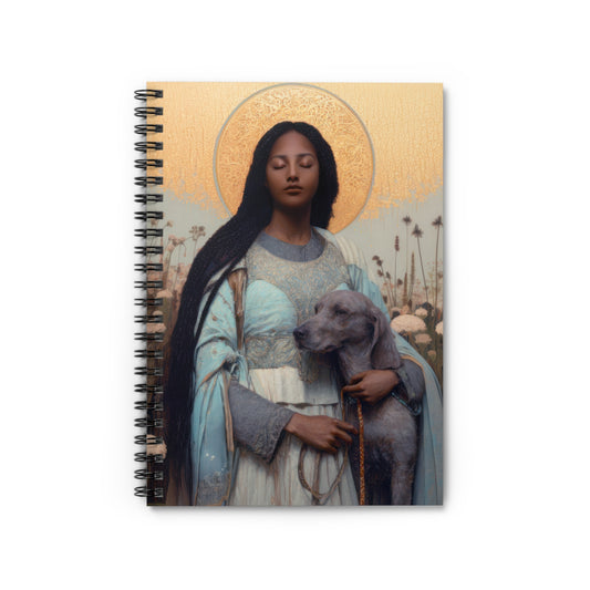 Saint Quiteria - Sanctified Souls Art - Religious Based Notebook - Spiral Notebook