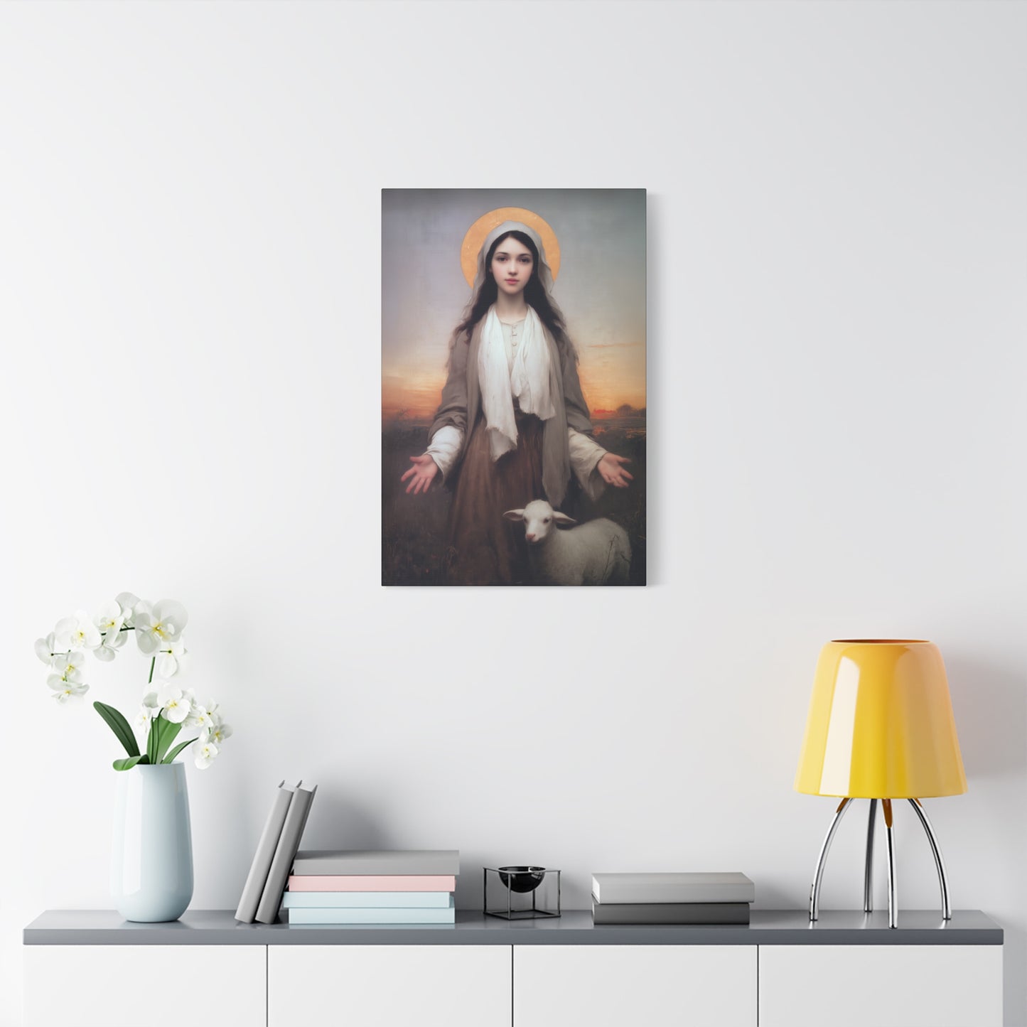 Saint Germaine Cousin - Gallery Wrapped Canvas - Print - Religious Art for your Home - Catholic Art