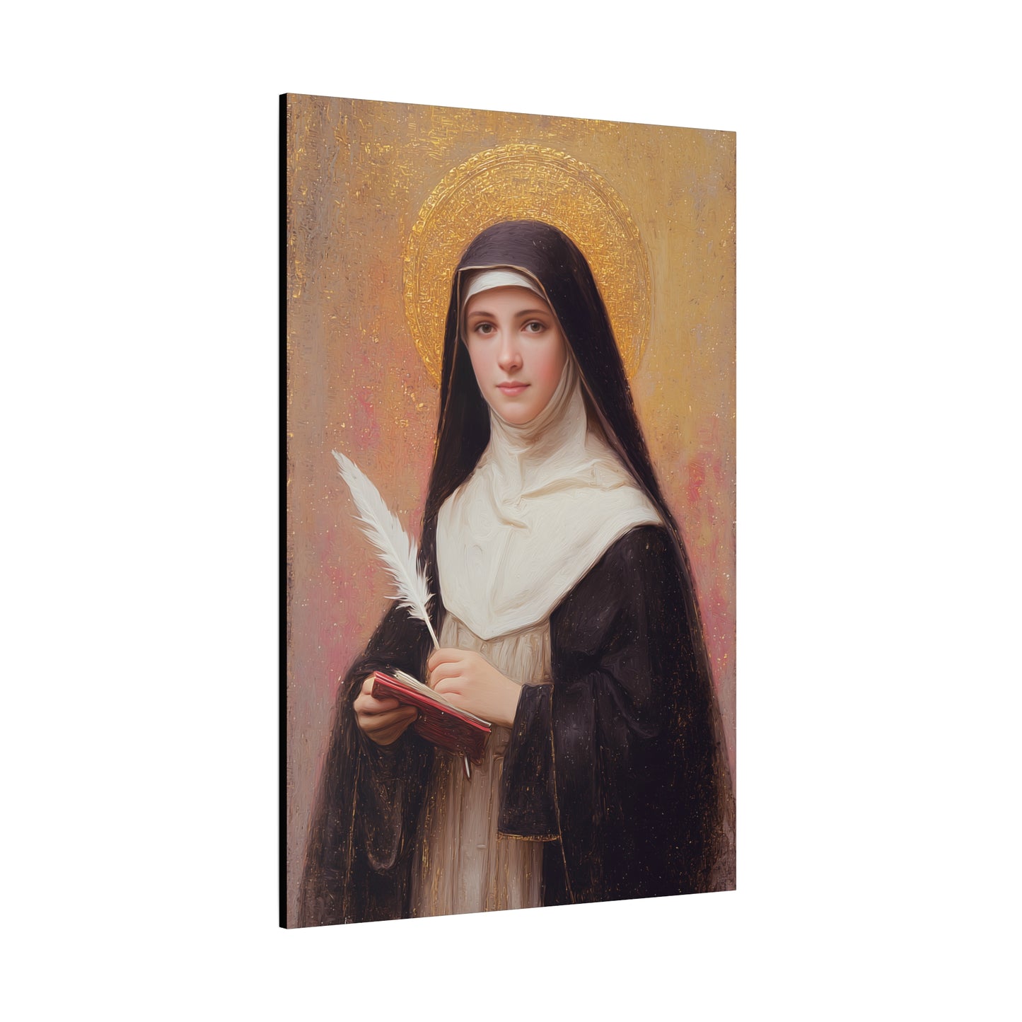 Saint Mechtildis / Mechtide of Hefta / Mechthild of Hackeborn - Gallery Wrapped Canvas - Print - Religious Art for your Home - Catholic Art