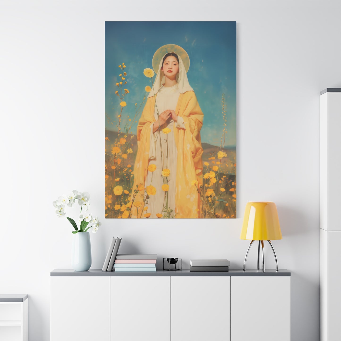 Saint Agatha Lin - Gallery Wrapped Canvas - Print - Religious Art for your Home - Catholic Art