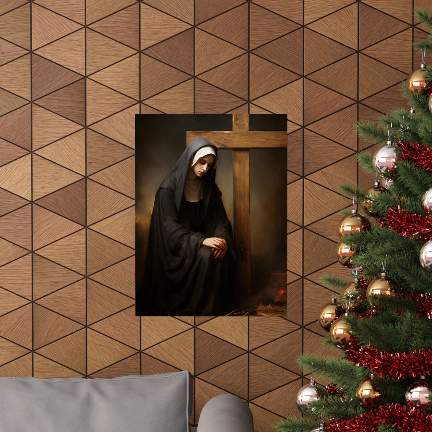 Saint Clare of Montefalco Print - Sanctified Souls Print - Multiple Sizes - Premium Matte Vertical Posters