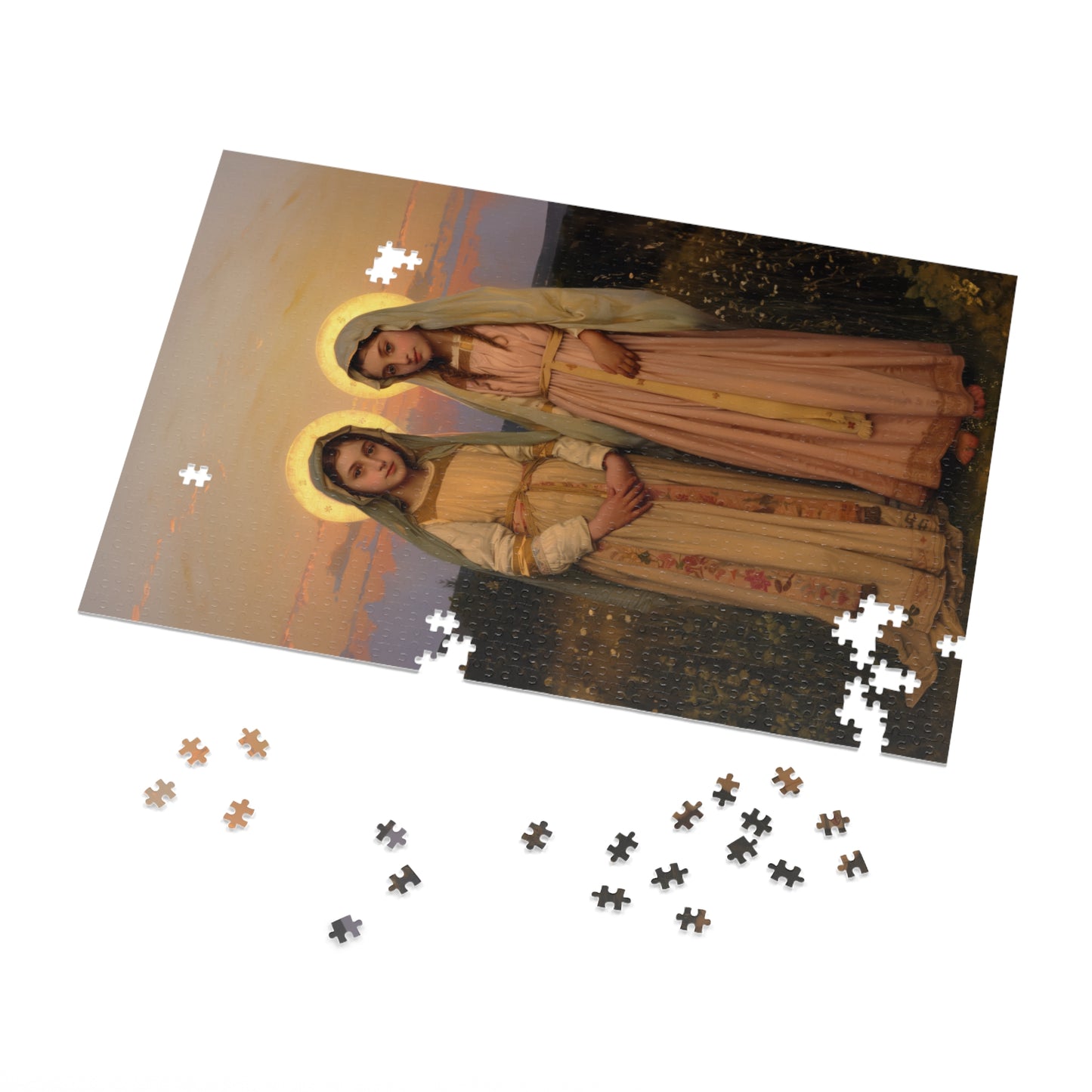 Saints Nunilo and Alodia - Puzzle and Keepsake Tin - Religious (30, 110, 252, 500,1000) - Religious Puzzle - Gifts for Catholic Families