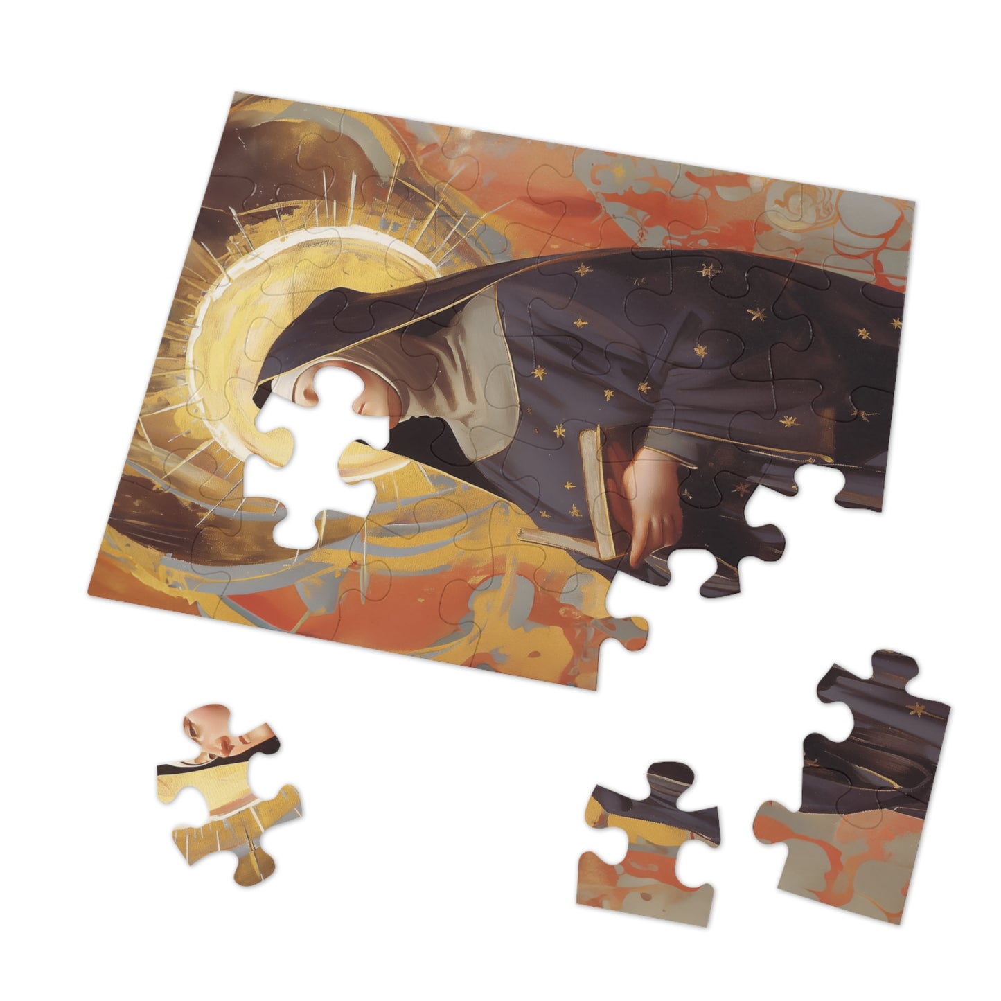 Saint Monica of Hippo - Puzzle and Keepsake Tin - Religious (30, 110, 252, 500,1000) - Religious Puzzle - Gifts for Catholic Families