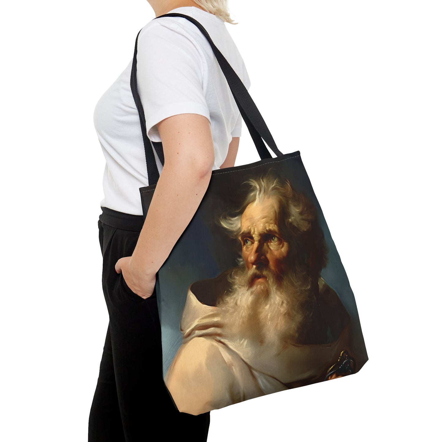 Saint Peter the Apostle Tote Bag - Large Medium Small Faith Art Bag - Catholic Faith Purse - Religious - Prayer Bag - Devotional