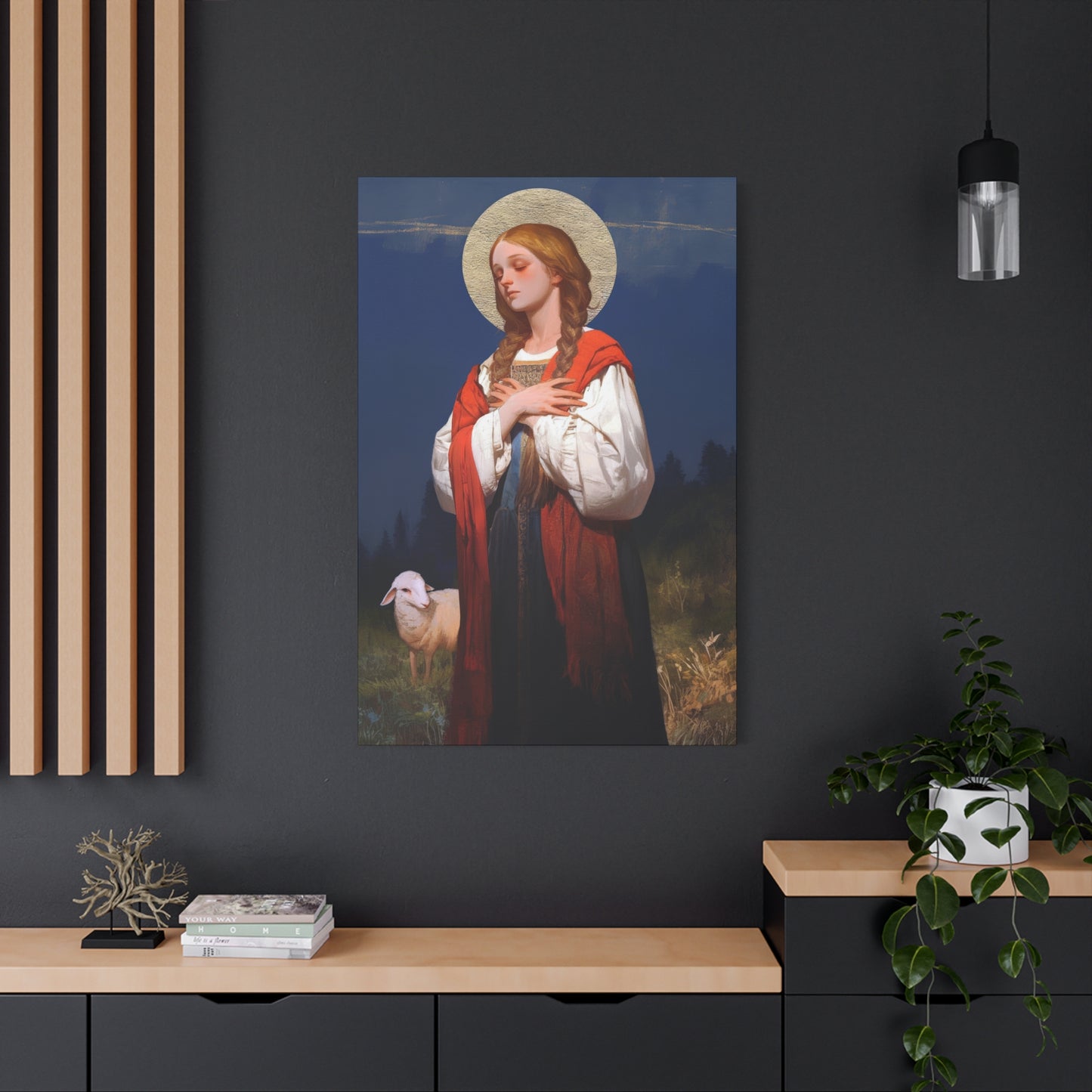 Saint Genevieve - Gallery Wrapped Canvas - Print - Religious Art for your Home - Catholic Art