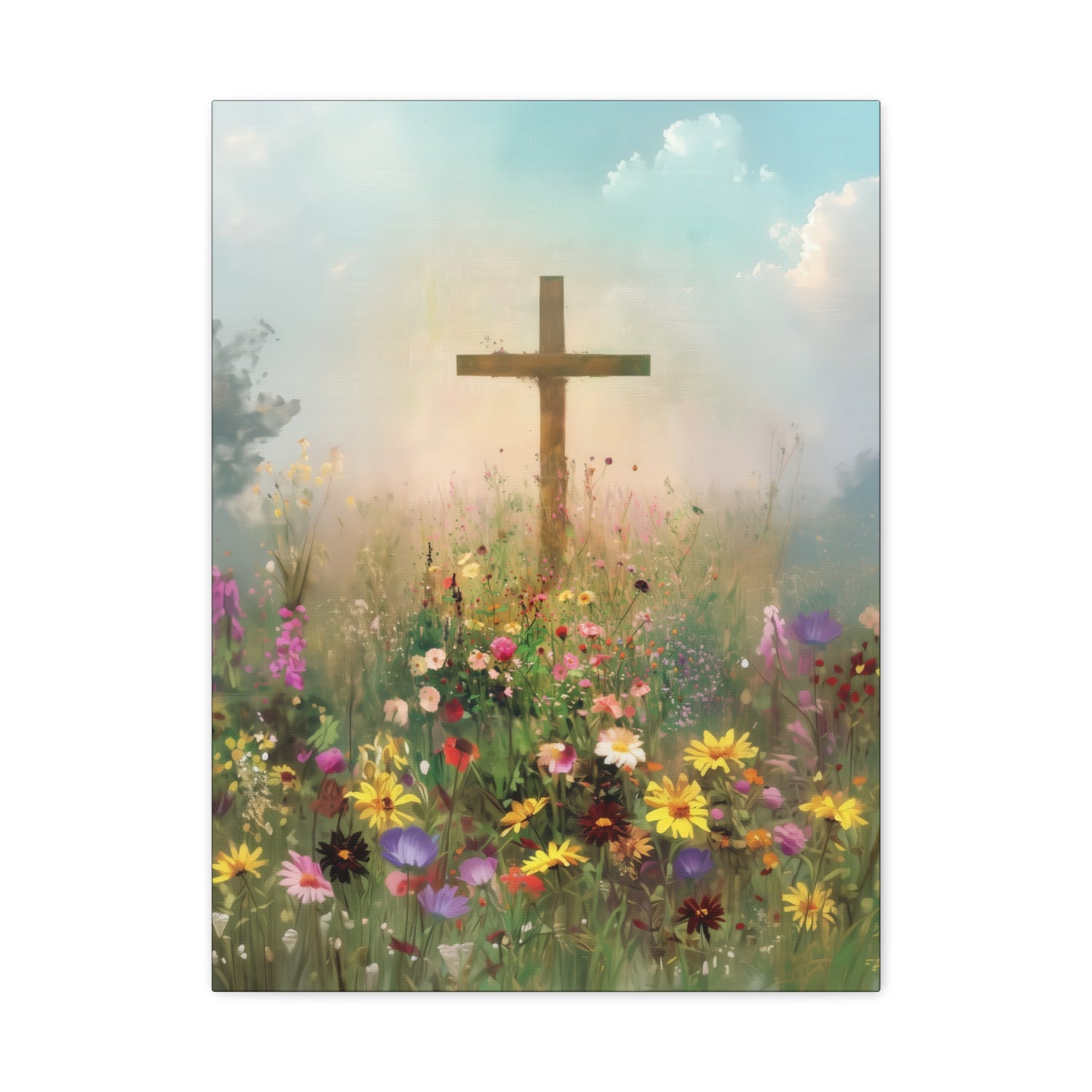 The Cross That Called the Earth to Life - Gallery Wrapped Canvas - Print - Religious Art for your Home - Catholic