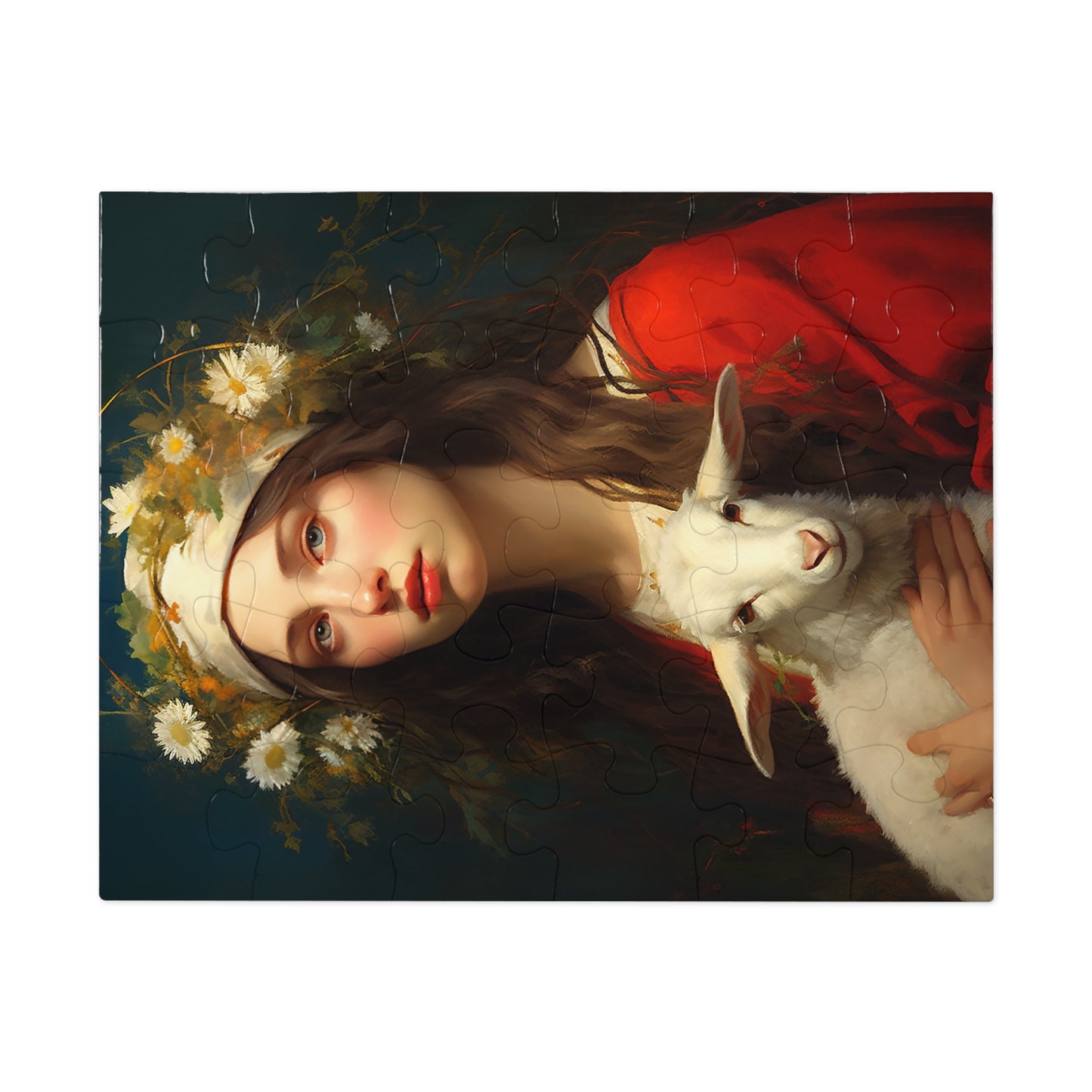 Saint Agnes - Puzzle and Keepsake Tin - Religious Jigsaw Puzzle (30, 110, 252, 500,1000-Piece) - Religious Puzzle