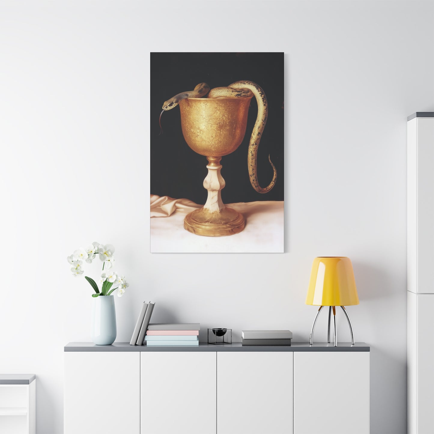 Saint John's Chalice - Gallery Wrapped Canvas - Print - Religious Art for your Home - Catholic