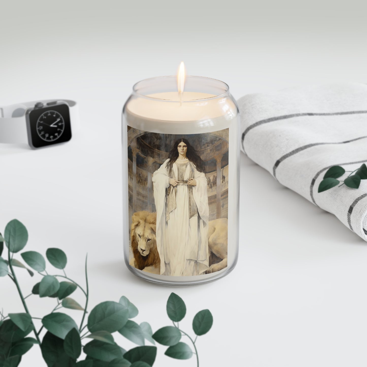 Saint Euphemia  - Scented Prayer Candle, 13.75oz - Tall Size - Religious Prayer Candle - Catholic Art