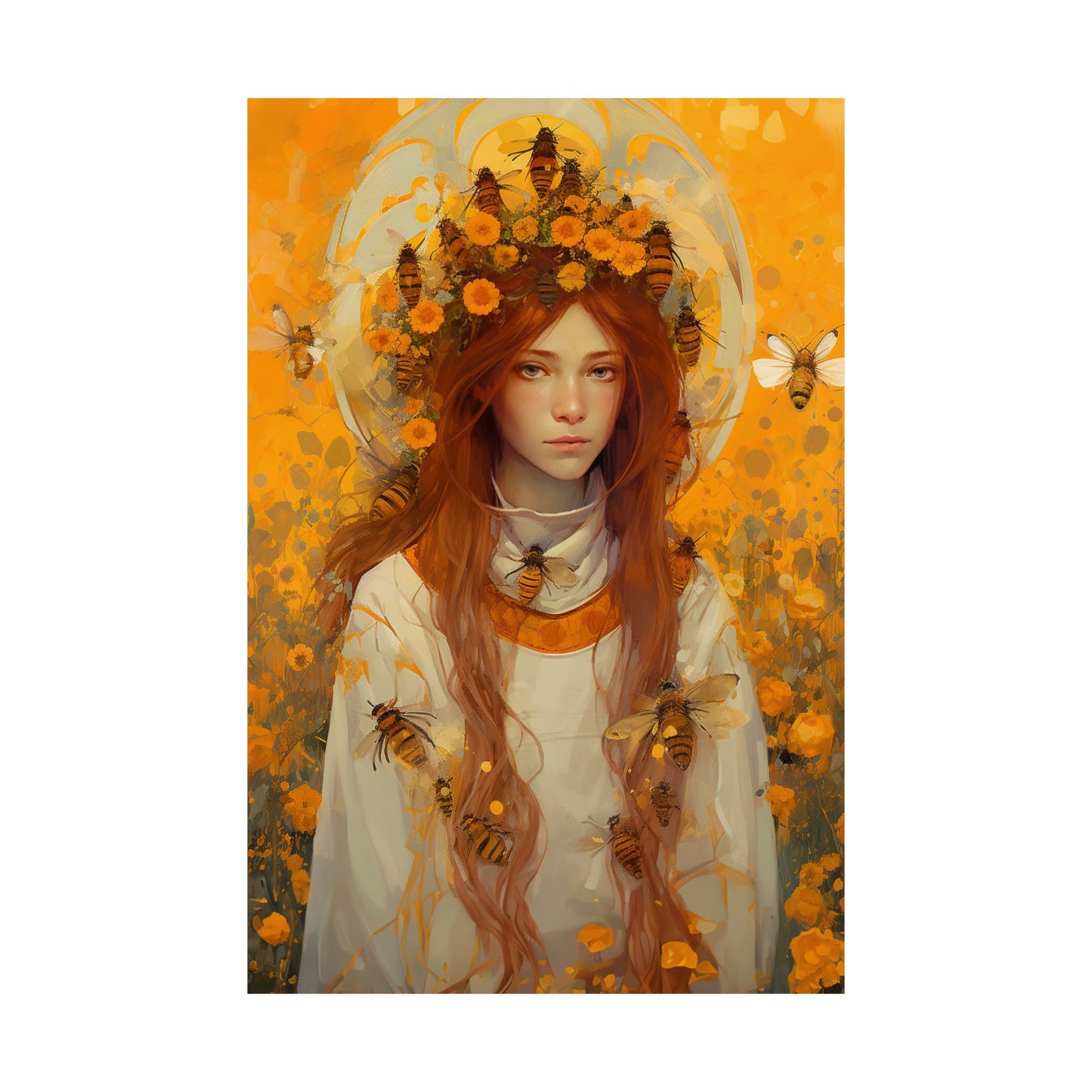 Saint Abigail - Sanctified Souls Print - Multiple Sizes - Premium Matte Vertical Posters