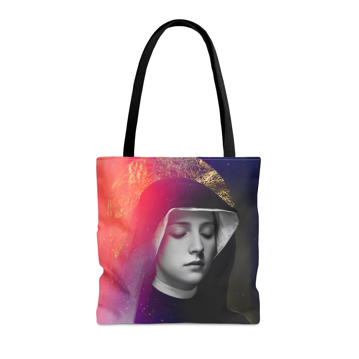 Saint Faustina Kowalska - Tote Bag - Large Medium Small Faith Art Bag - Bible Study Faith Purse - Double Sided Prayer Tote