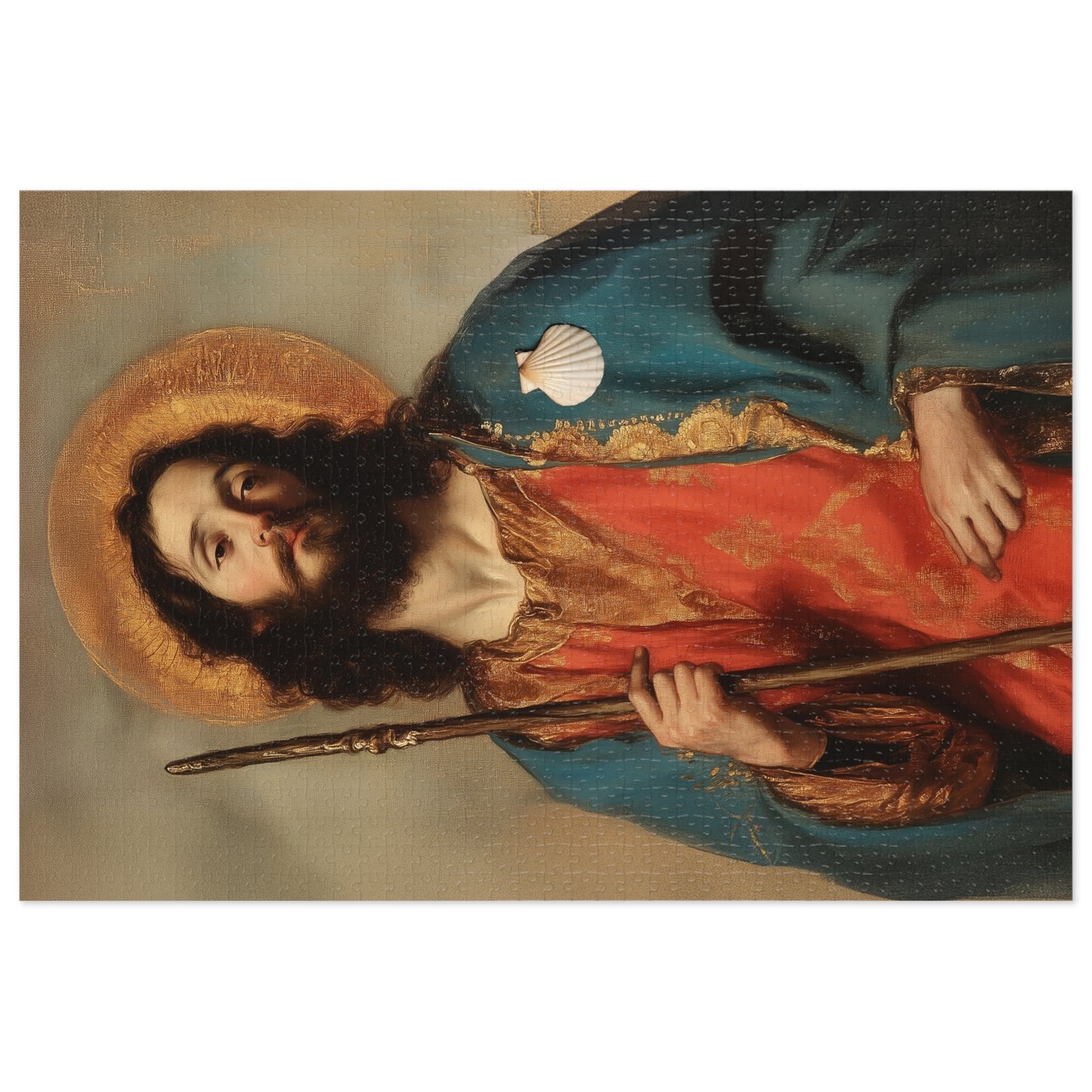 Saint James the Greater - Apostle  - Puzzle and Keepsake Tin - Religious (30, 110, 252, 500,1000) - Religious Puzzle - Gifts for Catholics