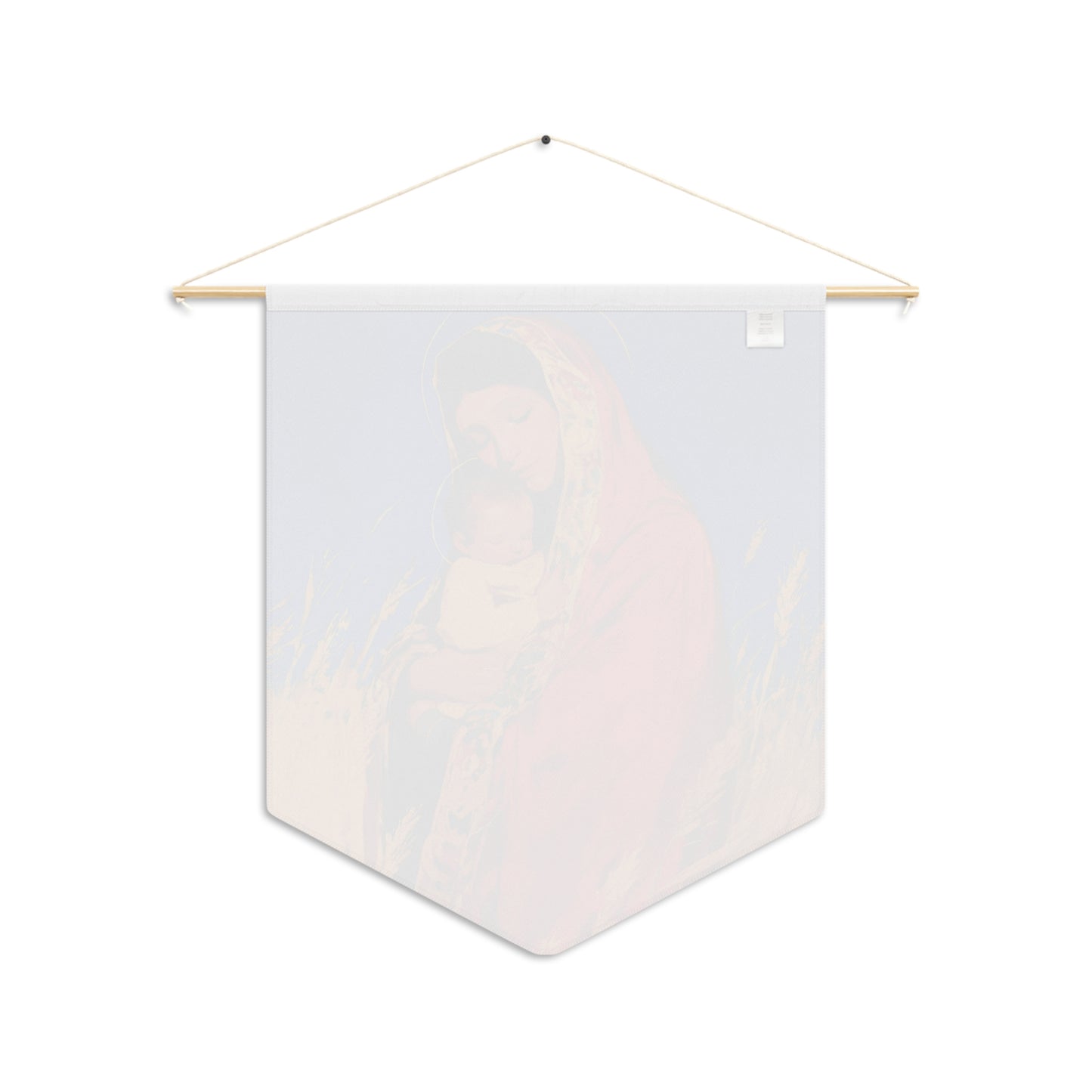 Our Lady of the Harvest Pennant / Banner / Wall Hanging - Prayer room art - 18" x 21" - Catholic - Large Banner