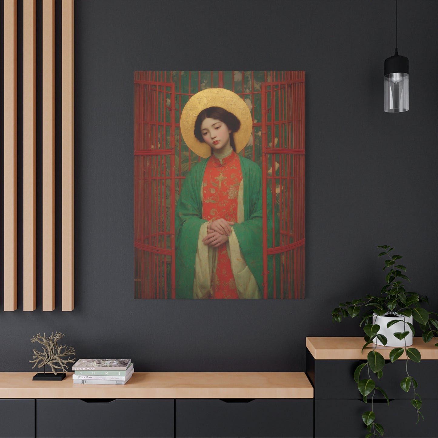 Saint Agnes Tsao Kou Ying -  Museum Wrapped Canvas - Sanctified Souls Print - Religious Art for your Home - Catholic Patron Saint Art
