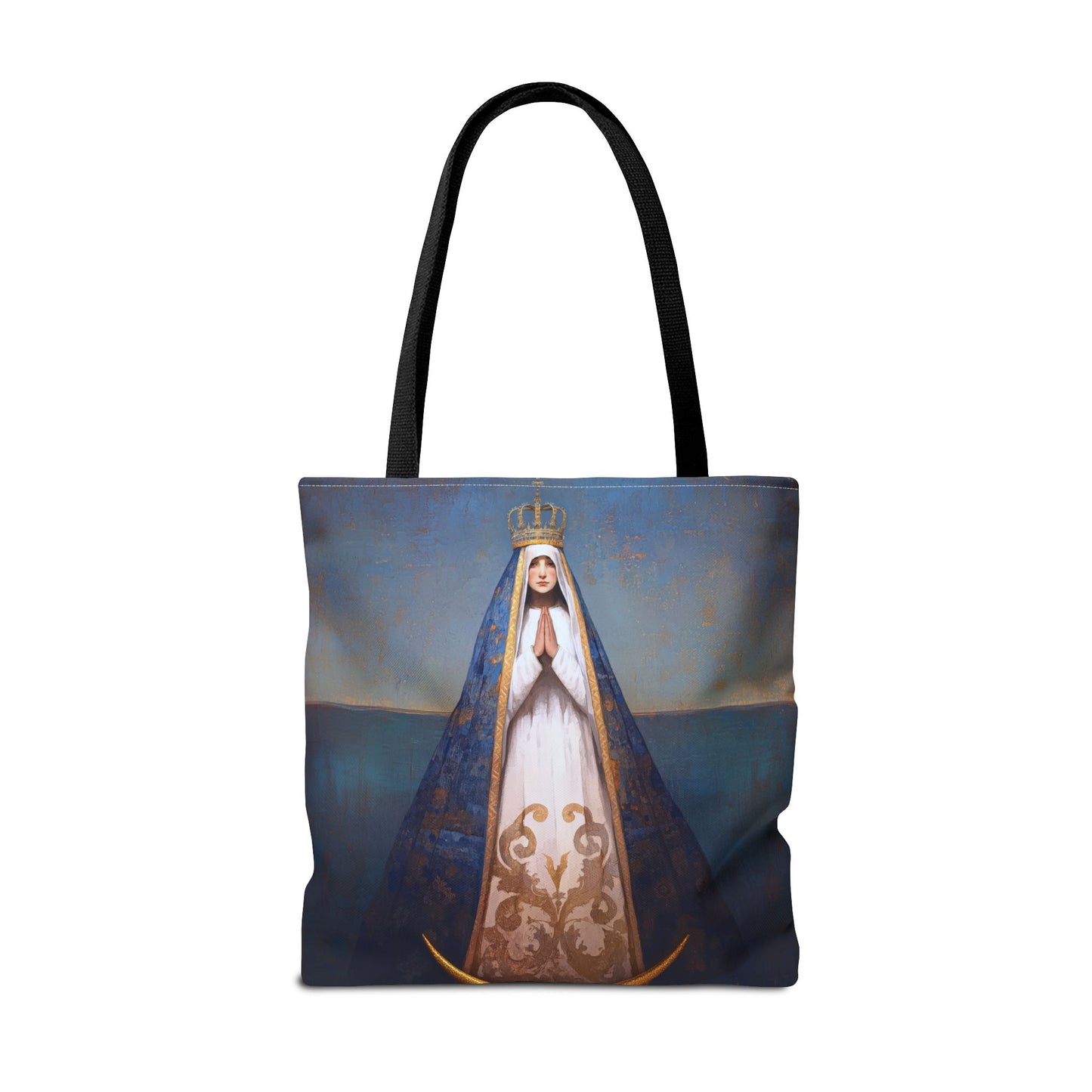 Virgen del Valle - Mother Mary  - Virgin of the Valley - Marian Art - Tote Bag - Large Medium Small Faith Art Bag - Tote Purse