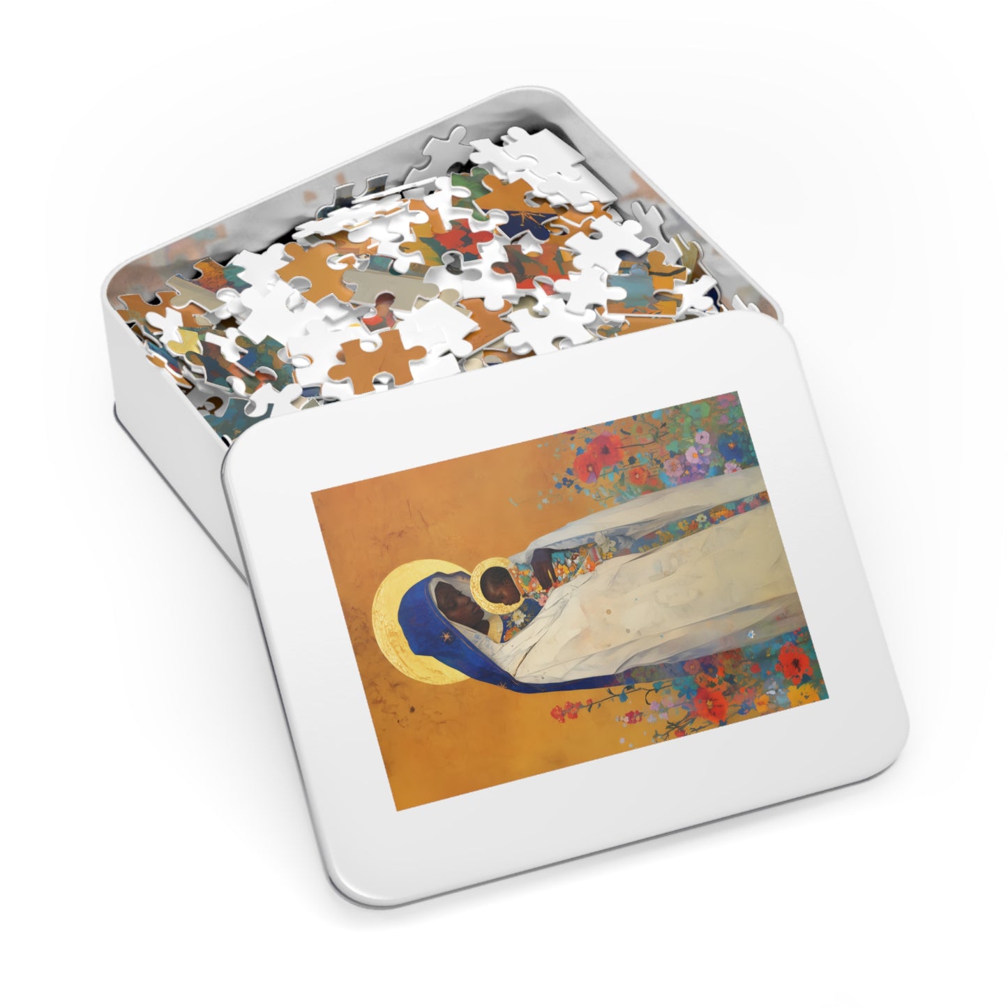 The Divine Embrace- Our Lady of Kibeho's Love - Puzzle and Keepsake Tin - Religious (30, 110, 252, 500,1000) - Religious Puzzle - Religious