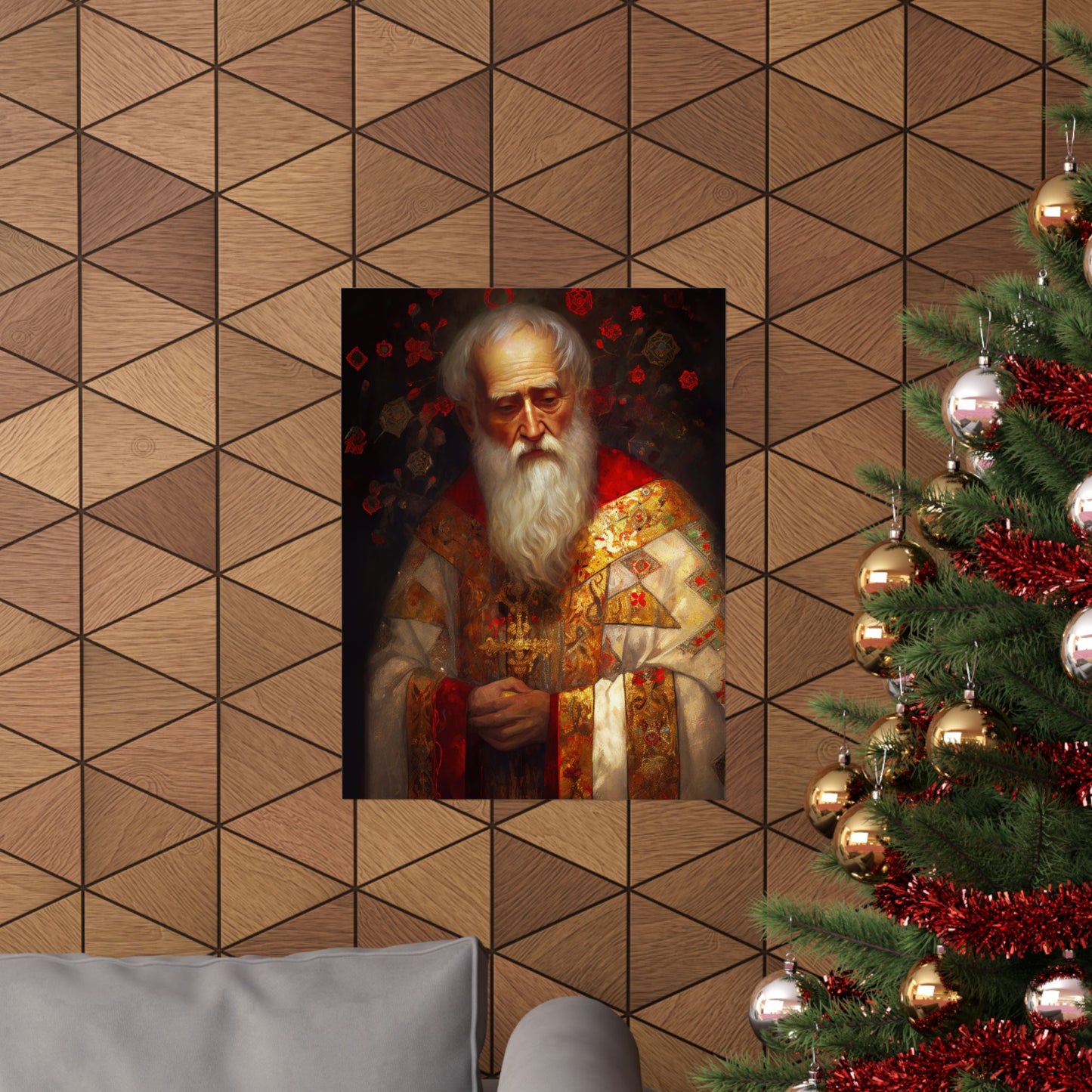 Saint Nicholas Print - Sanctified Souls Print - Multiple Sizes - Premium Matte Vertical Posters