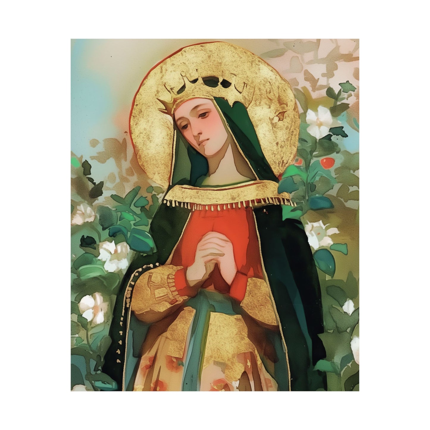 Saint Matilda of Germany - Sanctified Souls Print - Multiple Sizes - Premium Matte Vertical Posters - Matilda of Ringelheim