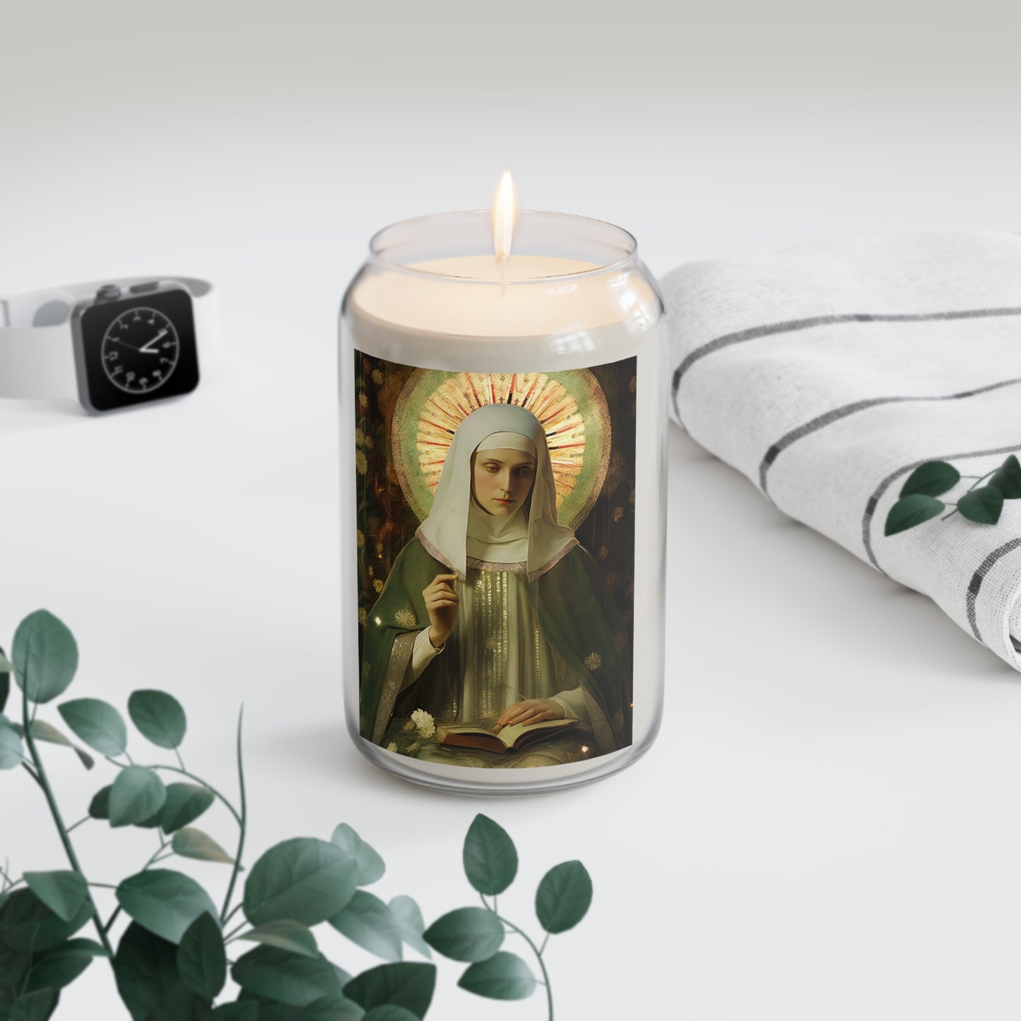 Saint Ingrid of Sweden - Scented Prayer Candle, 13.75oz - Tall Size - Religious Prayer Candle - Catholic Art