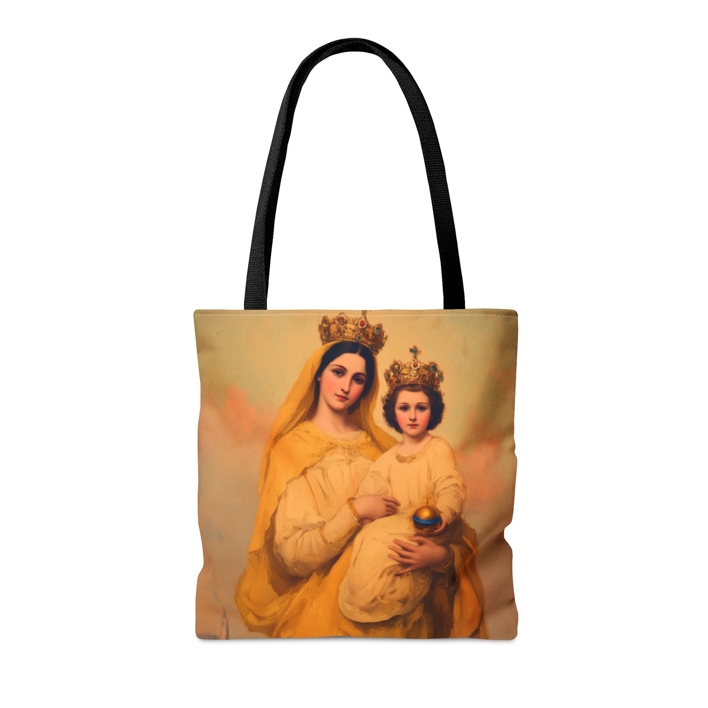 Our Lady of Prompt Succor - Tote Bag - Large Medium Small Faith Art Bag - Re usable Tote Purse - Double Sided