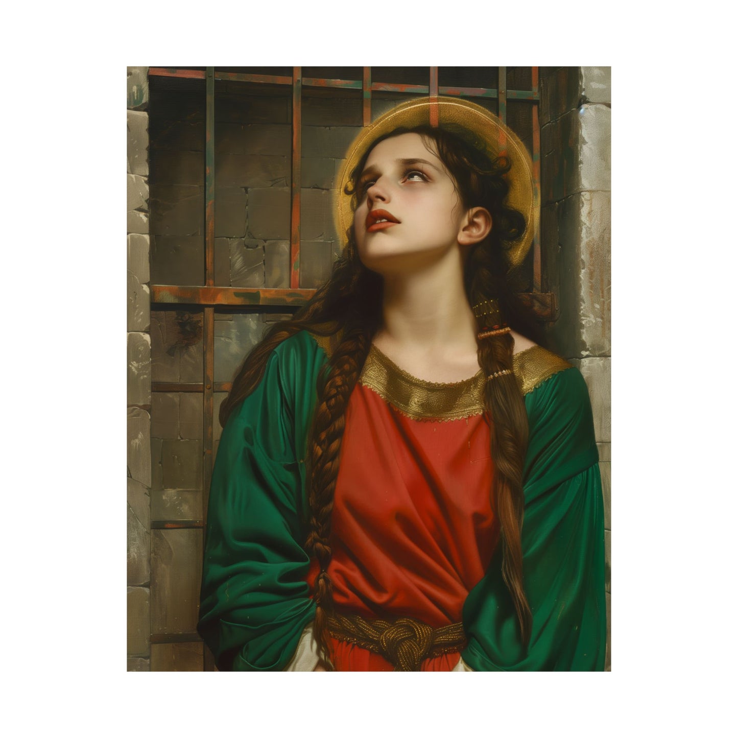 Saint Juliana of Nicomedia - Sanctified Souls Print - Multiple Sizes - Premium Matte Vertical Posters - Catholic Art for the home
