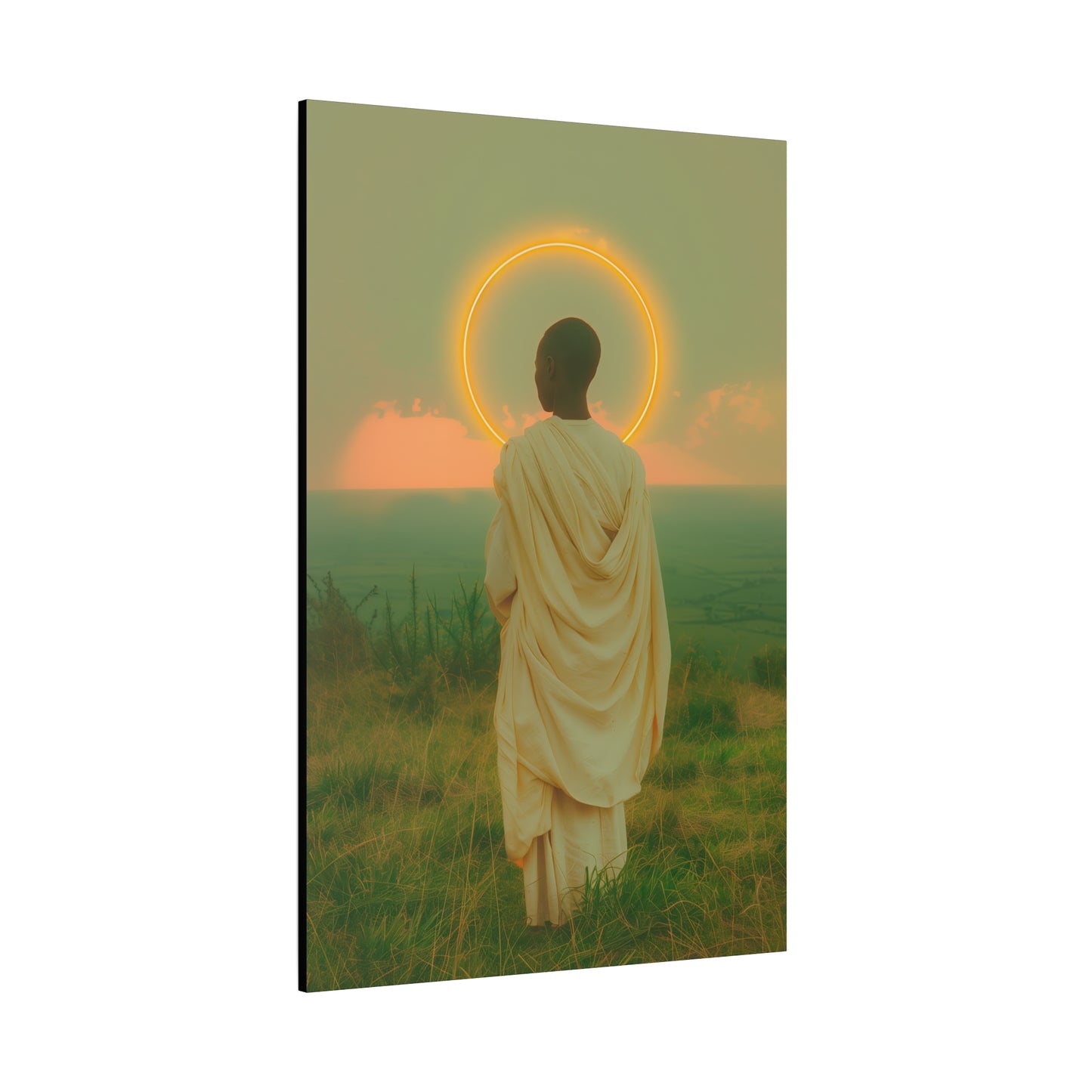 Saint Charles Lwanga -  Museum Wrapped Canvas - Sanctified Souls Print - Religious Art for your Home - Catholic Patron Saint Art