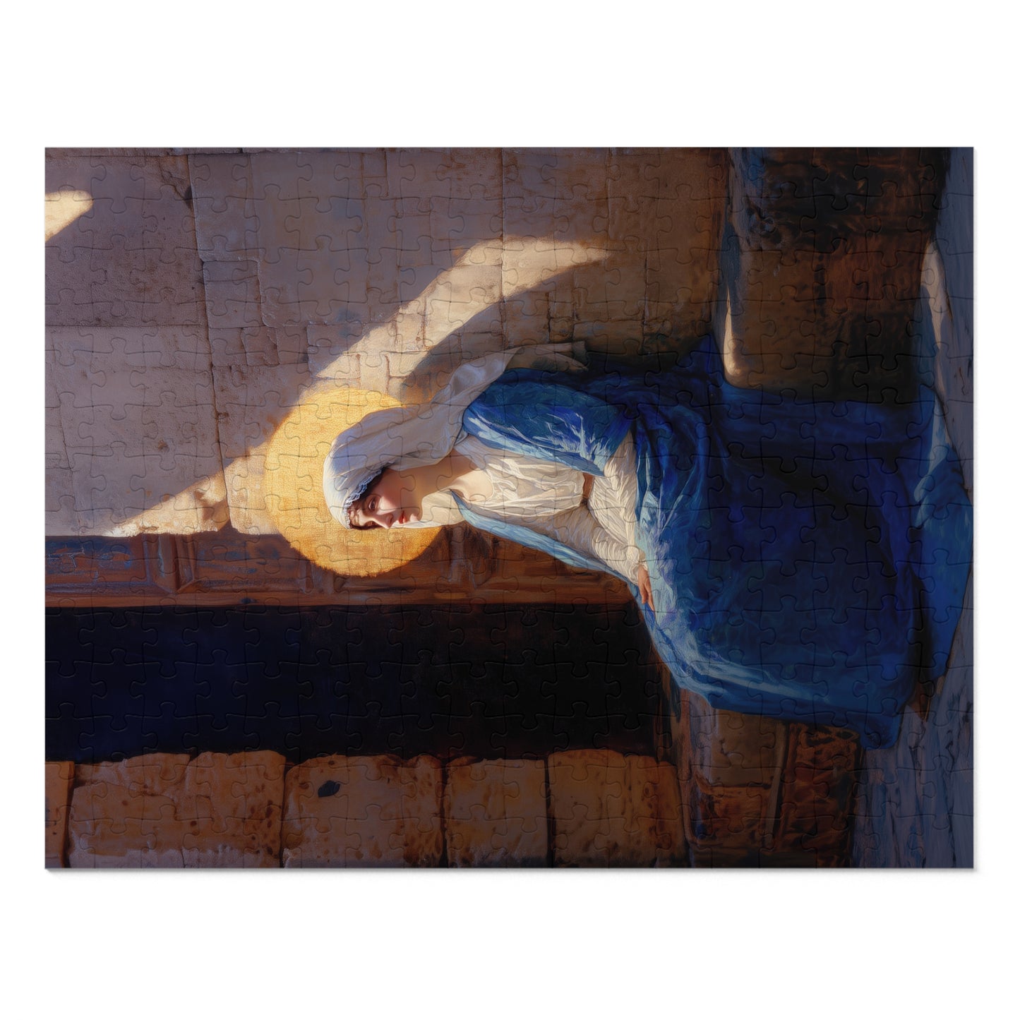 The Quiet Fiat That Split the Darkness, Mary's Yes - Puzzle & Keepsake Tin - Religious Jigsaw Puzzle (30, 110, 252, 500,1000-Piece)