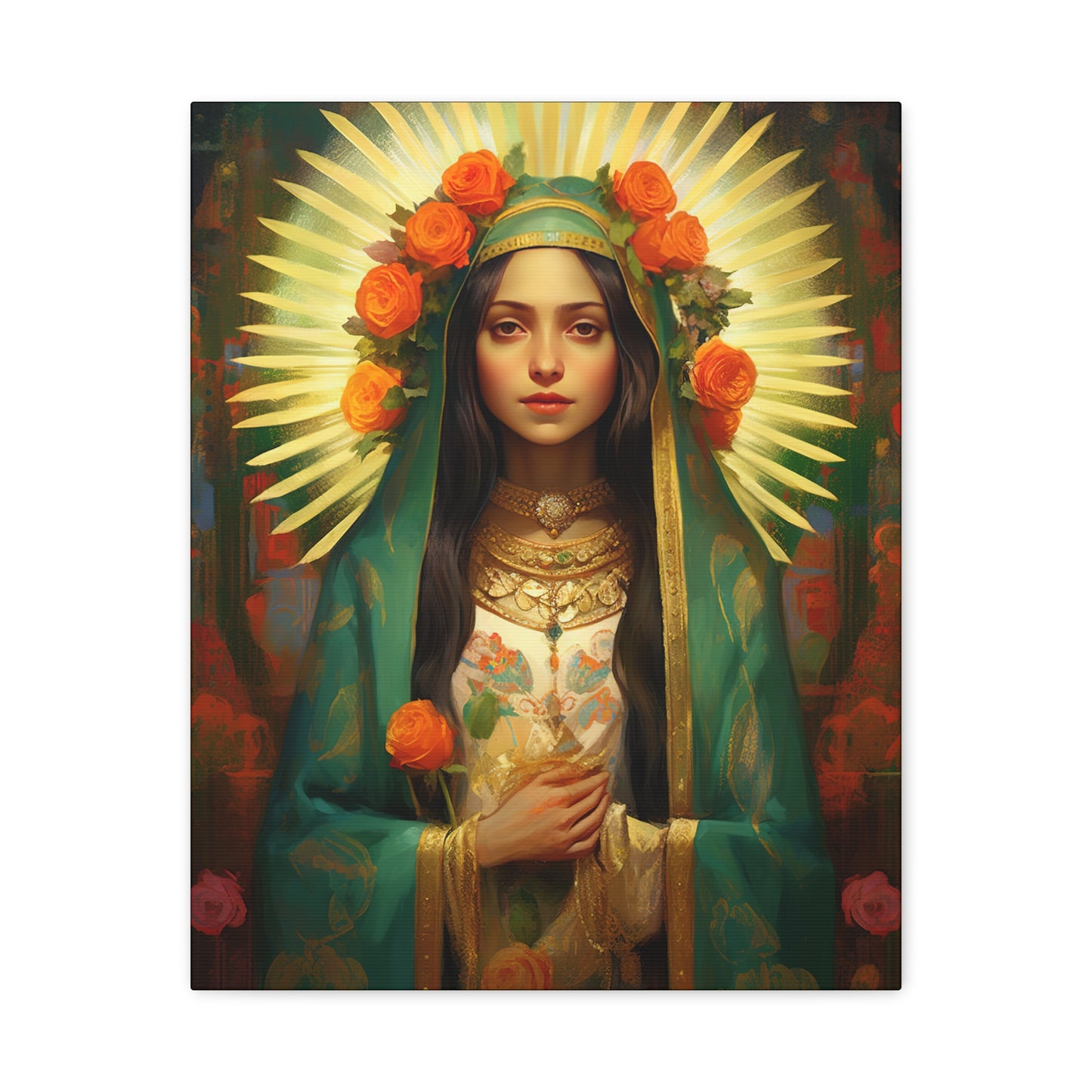 Patroness of Hope Our Lady of Guadalupe Museum Wrapped Canvas Print - Multiple Sizes - Catholic Home art