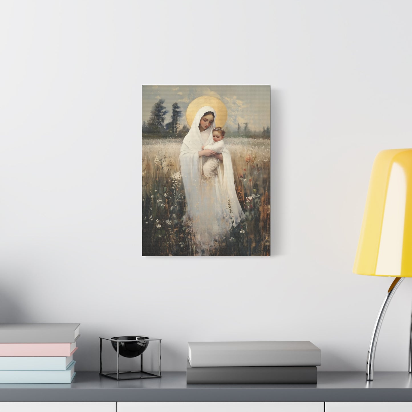 Our Lady of the Prairie - Multiple Sizes - Catholic Home art - Museum Wrapped Canvas - Sanctified Souls Print