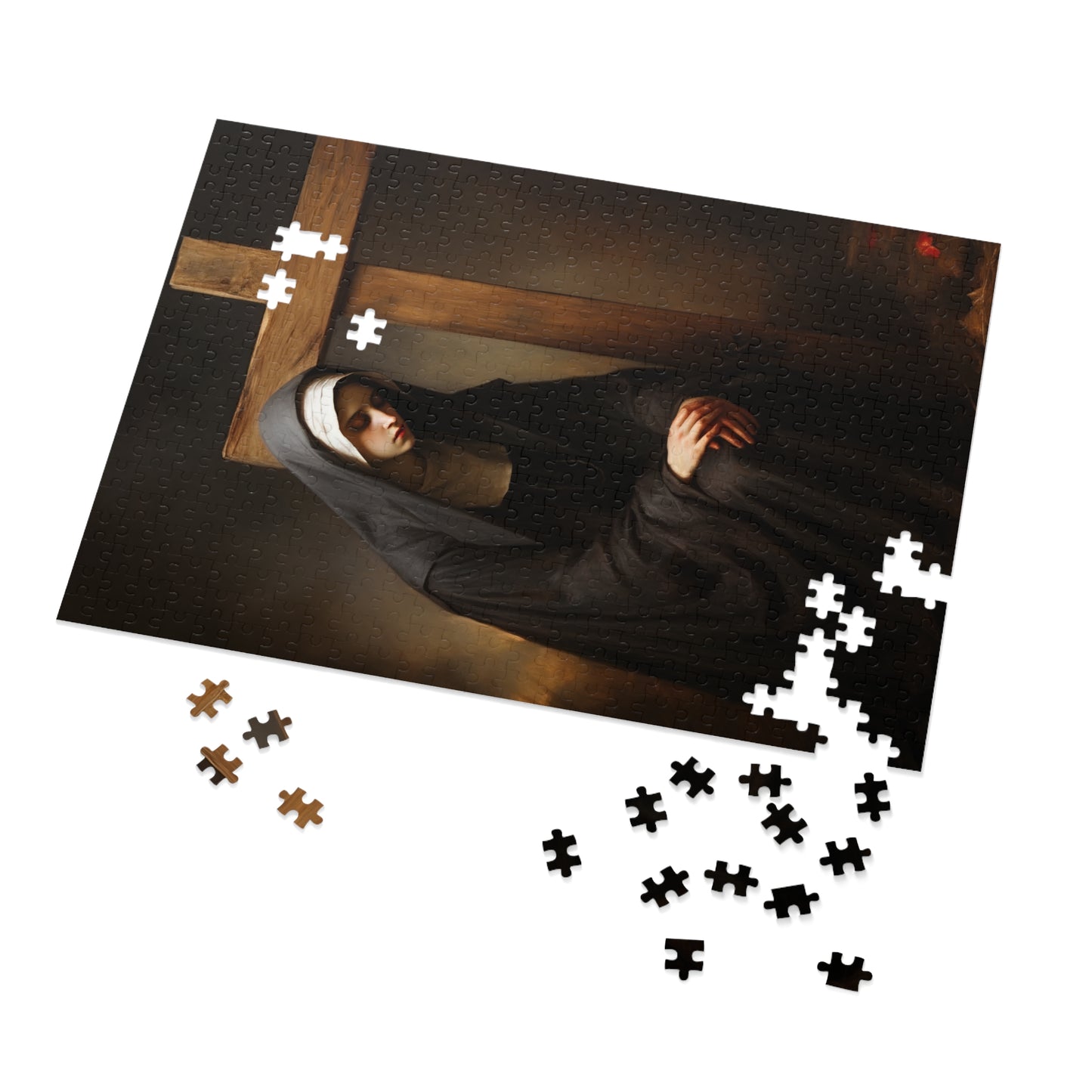 Saint Clare of Montefalco - Puzzle and Keepsake Tin - Religious Jigsaw Puzzle (30, 110, 252, 500,1000-Piece) - Religious Puzzle