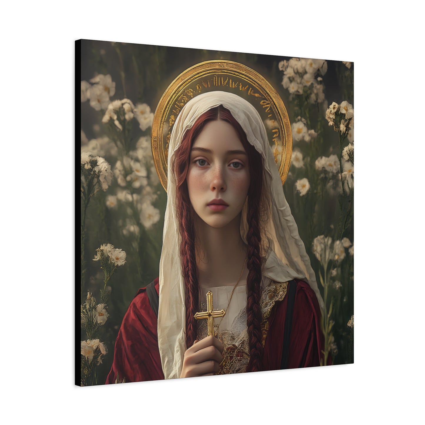 Saint Hilaria - Gallery Wrapped Canvas - Print - Religious Art for your Home - Catholic Art