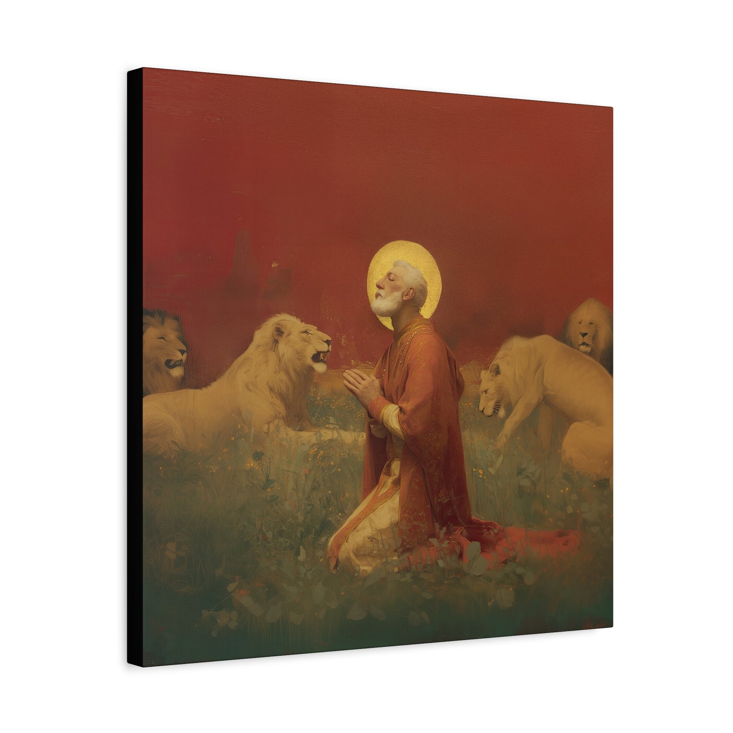Saint Ignatius of Antioch -  Museum Wrapped Canvas - Sanctified Souls Print - Religious Art for your Home - Catholic Patron Saint Art