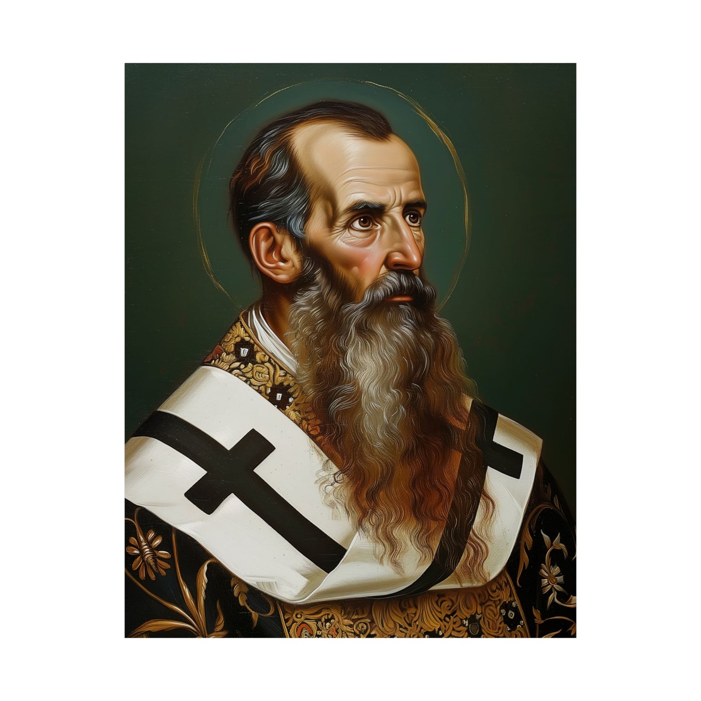 Saint Basil the Great  - Sanctified Souls Print - Multiple Sizes - Premium Matte Vertical Posters
