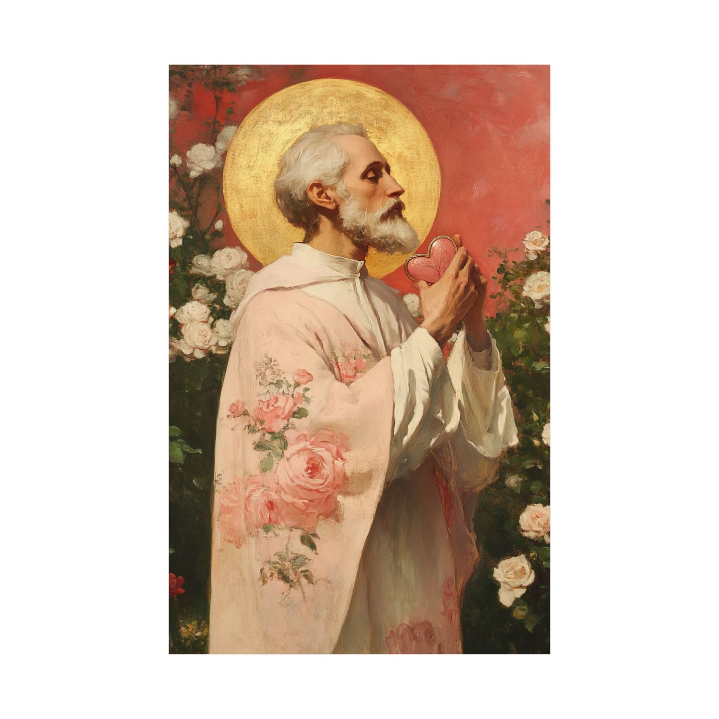 Saint Valentine -  Catholic Art - Multiple Sizes - Premium Posters - Catholic Art - Christian Home - Catholic Saint Art