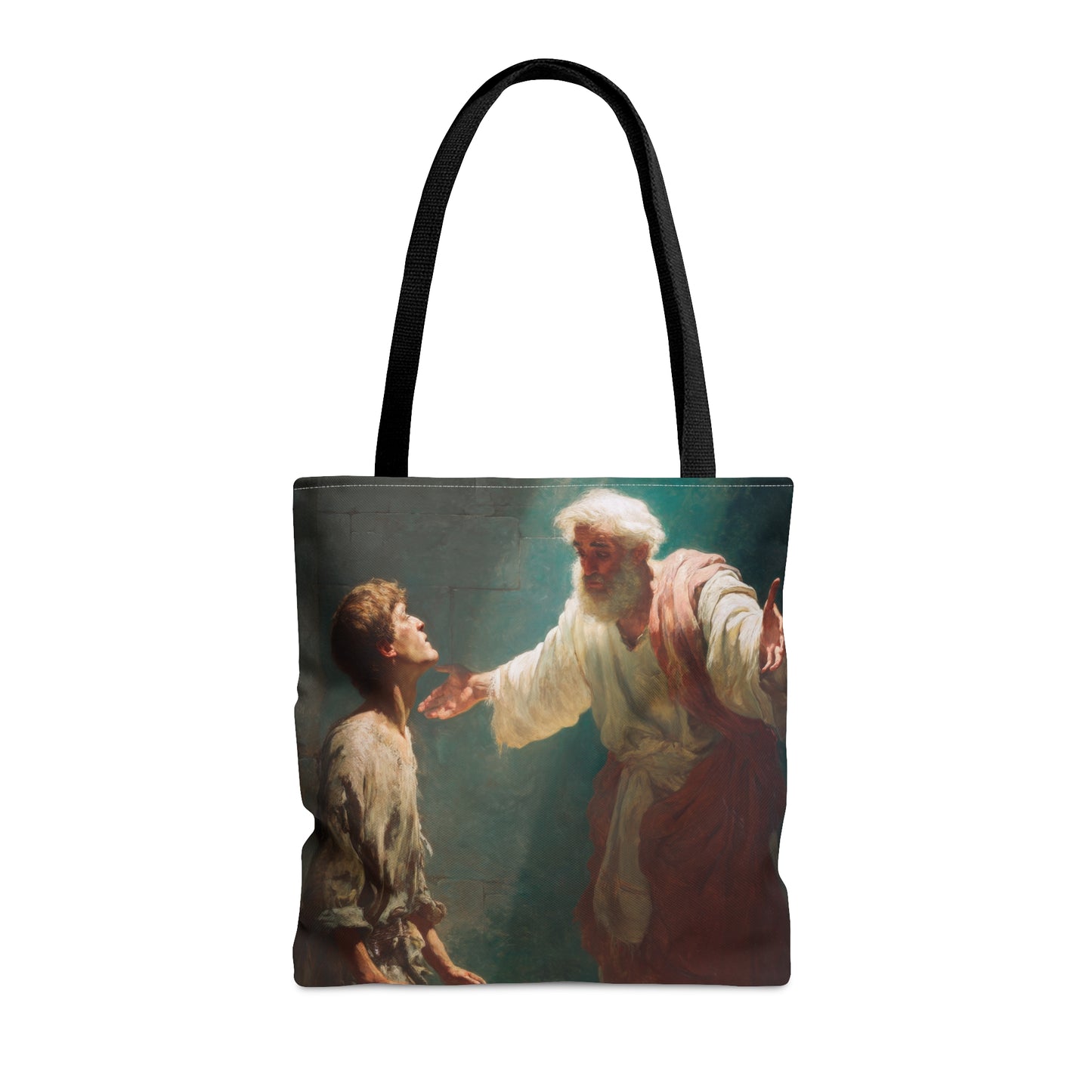 Homecoming of the Prodigal Son - Tote Bag - Large Medium Small Faith Art Bag - Catholic Faith Purse