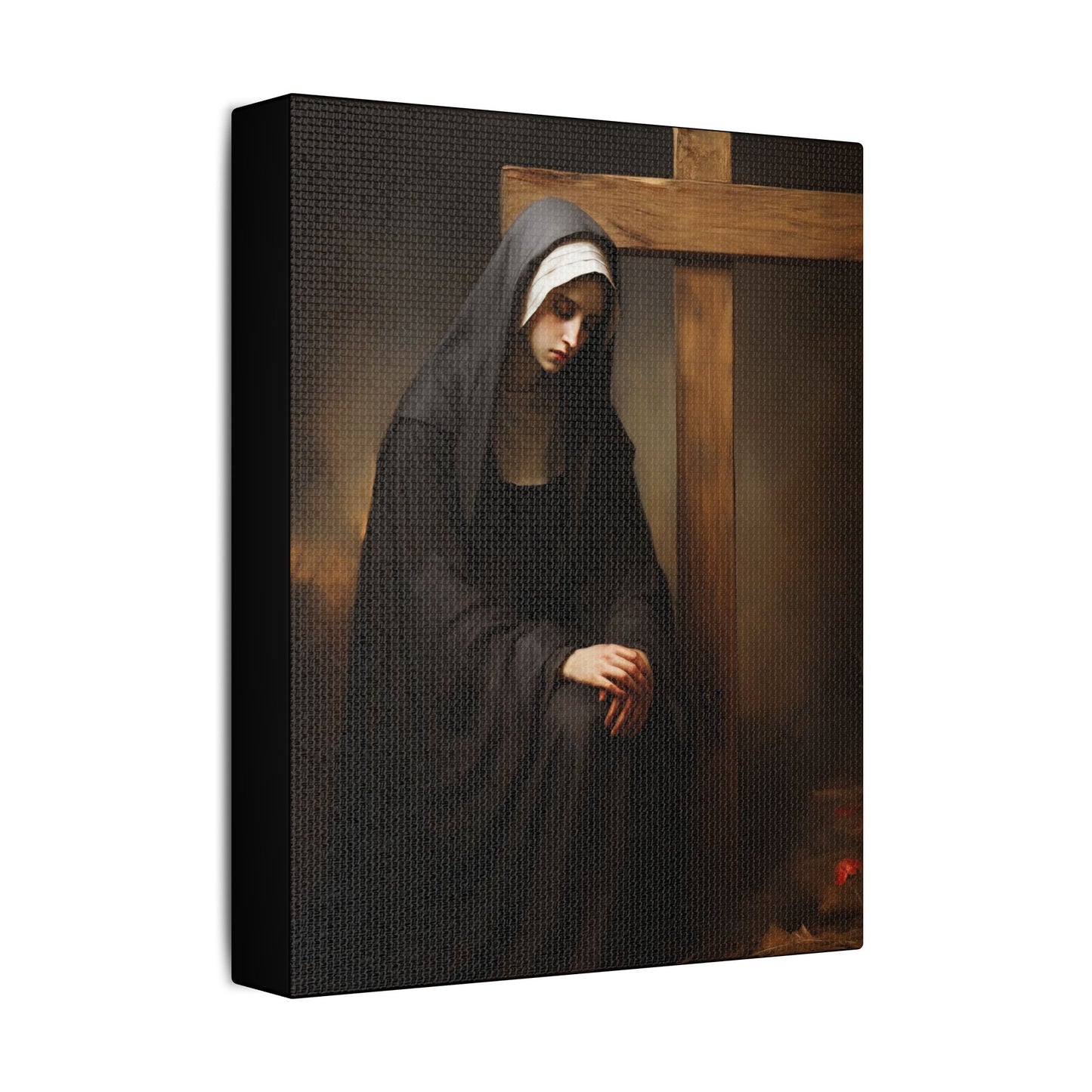 Saint Clare of Montefalco Canvas Print - Multiple Sizes - Catholic Home art - Gallery Wrapped Canvas - Sanctified Souls Print