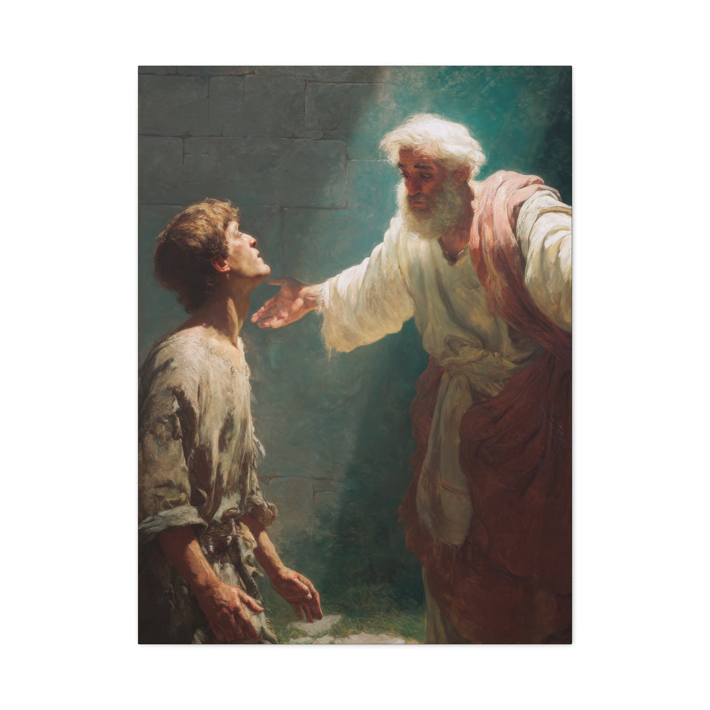 Homecoming of the Prodigal Son - Gallery Wrapped Canvas - Print - Religious Art for your Home - Catholic Art Print