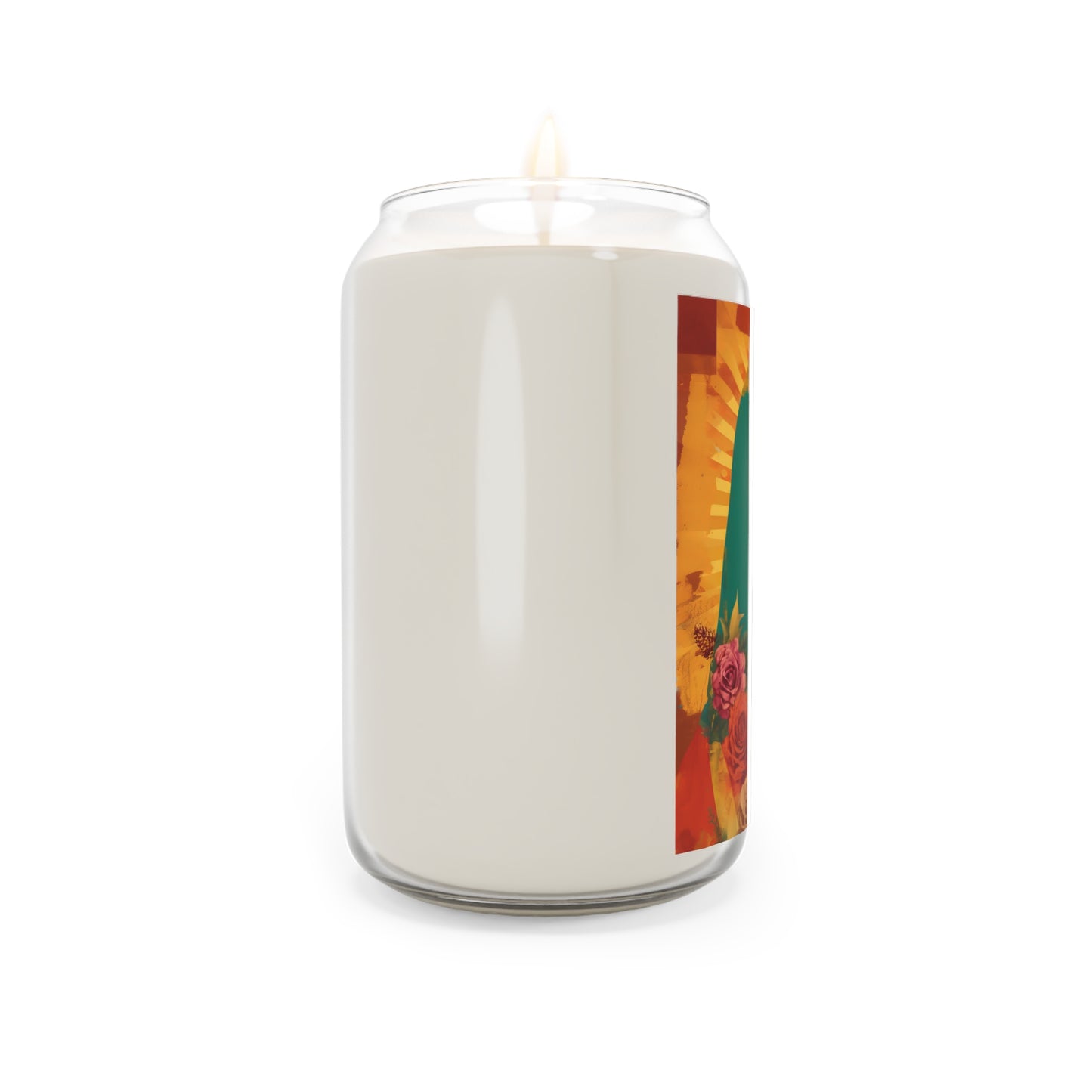 Radiant Guadalupe  - Scented Prayer Candle, 13.75oz - Tall Size - Religious Prayer Candle - Catholic Art - Religious Gift