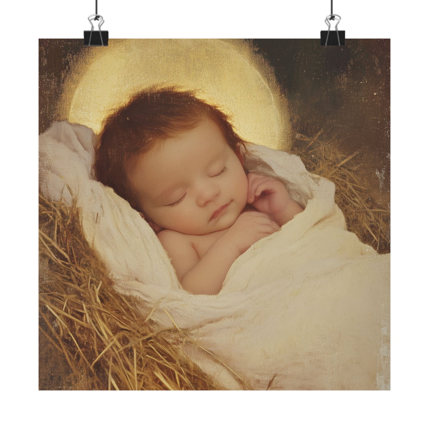 Jesus, the Newborn Light of the World - Sanctified Souls Print - Multiple Sizes - Premium Matte Vertical Posters