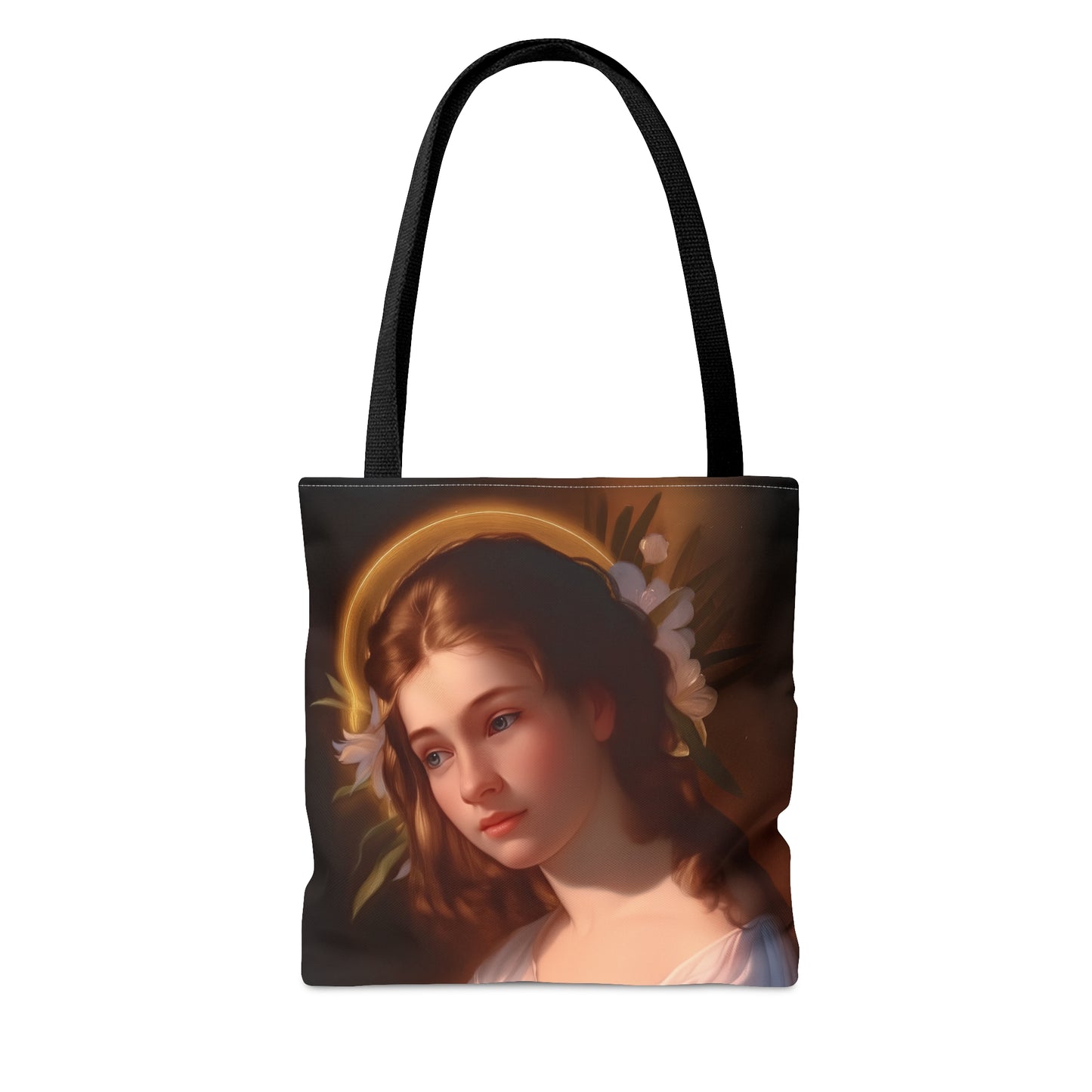 Saint Cecilia Tote Bag - Large Medium Small Faith Art Bag - Catholic Purse - Religious - Prayer Bag
