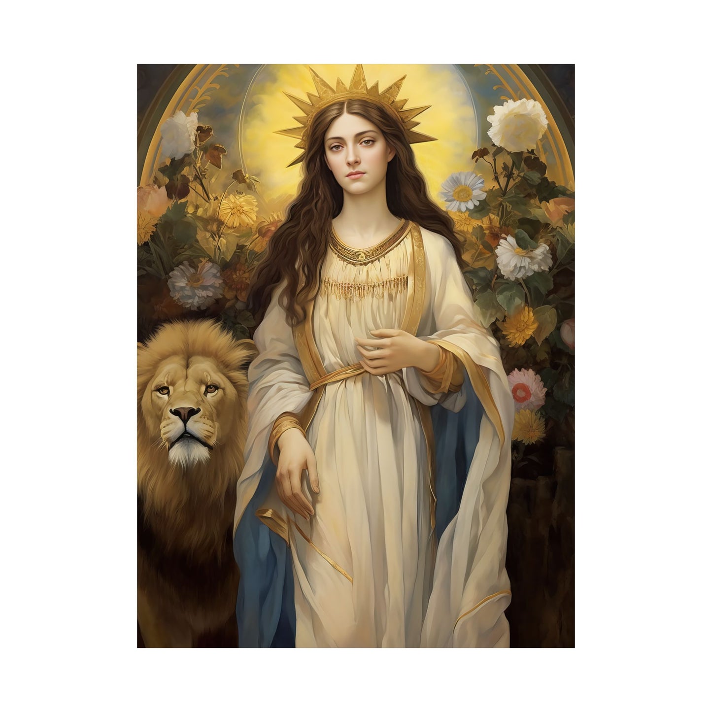 Saint Thecla - Sanctified Souls Print - Multiple Sizes - Premium Matte Vertical Posters