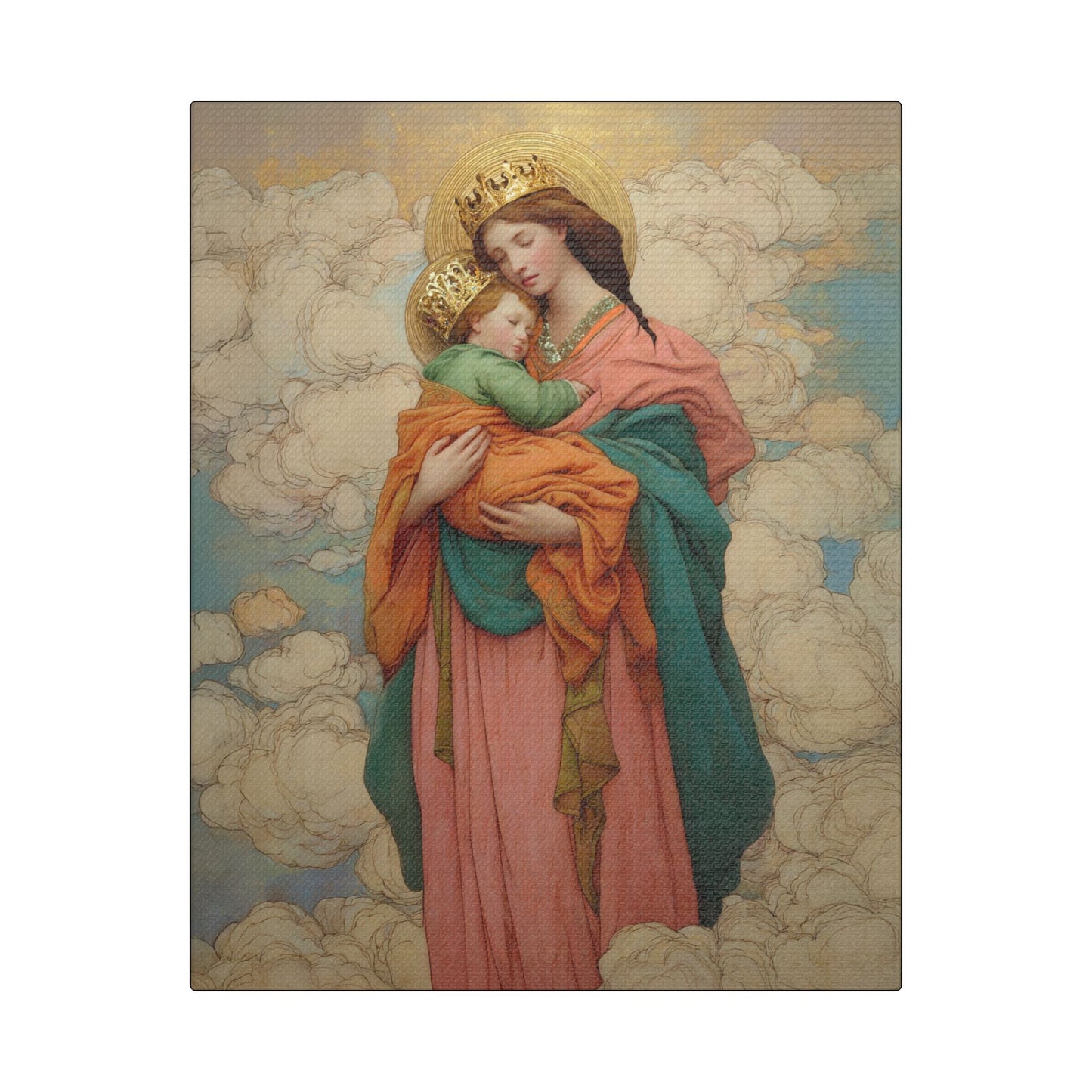 Our Lady of Perpetual Help -  Museum Wrapped Canvas Print - Multiple Sizes - Catholic Home art Matte Canvas