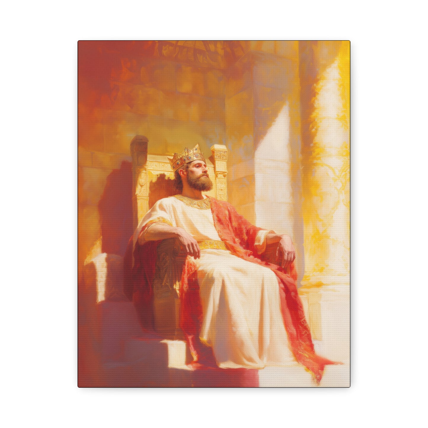 King Solomon: Keeper of God's Understanding - Gallery Wrapped Canvas - Print - Religious Art for your Home - Catholic Art