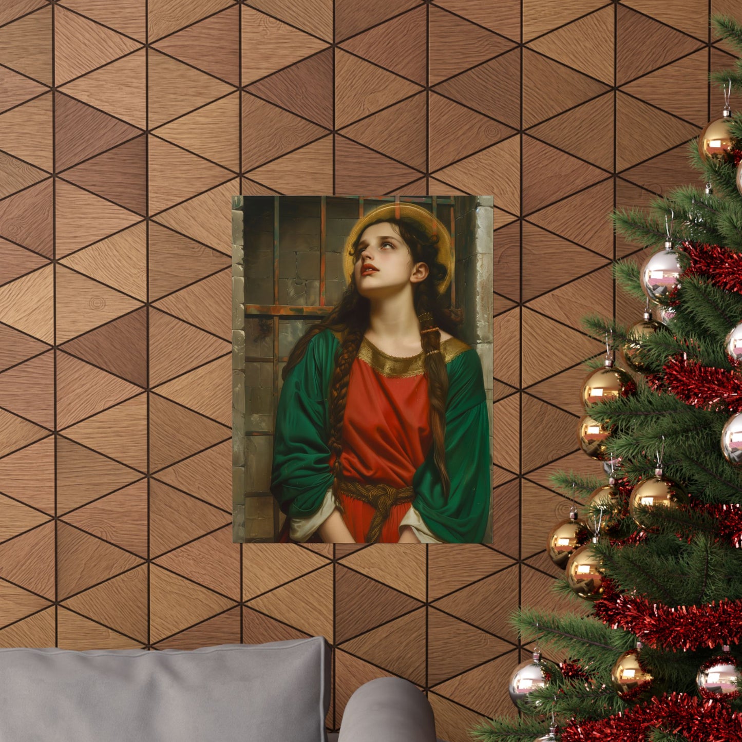 Saint Juliana of Nicomedia - Sanctified Souls Print - Multiple Sizes - Premium Matte Vertical Posters - Catholic Art for the home