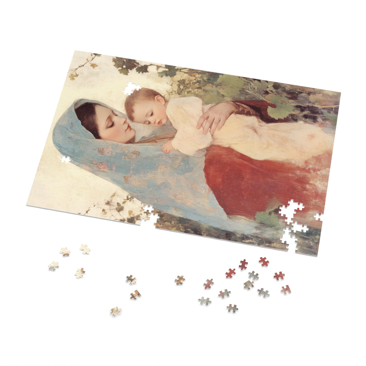 Our Lady of the Grapes / Out Lady of the Harvest - Puzzle & Keepsake Tin - Religious Jigsaw Puzzle (30, 110, 252, 500,1000-Piece)