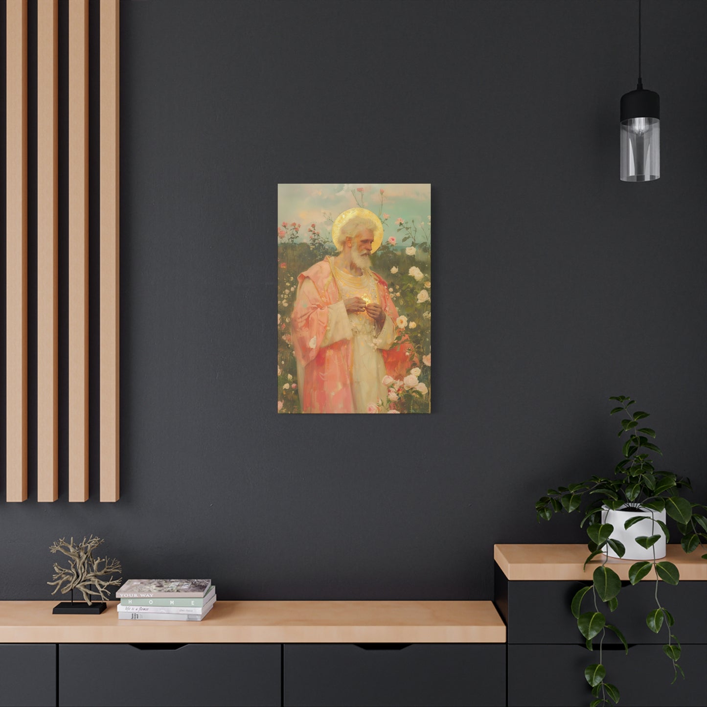 Saint Valentine - Multiple Sizes - Catholic Home art - Museum Wrapped Canvas - Sanctified Souls Print - Catholic Saint Art
